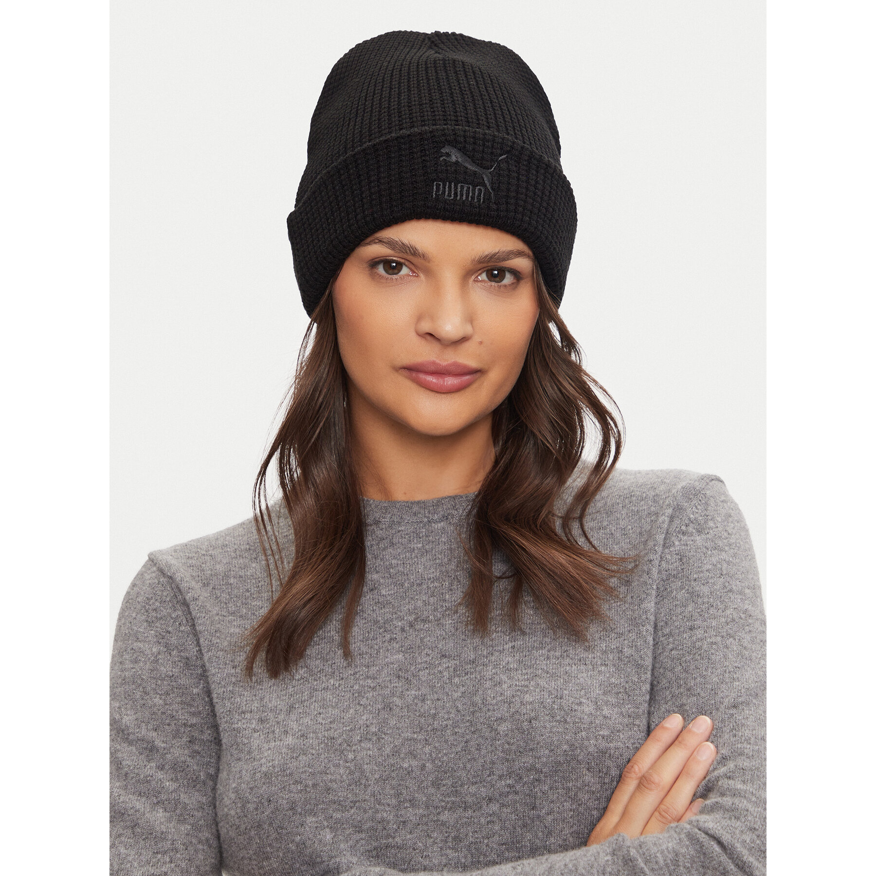 Gorro Puma Classics Mid Fit Beanie 025677 01 Negro