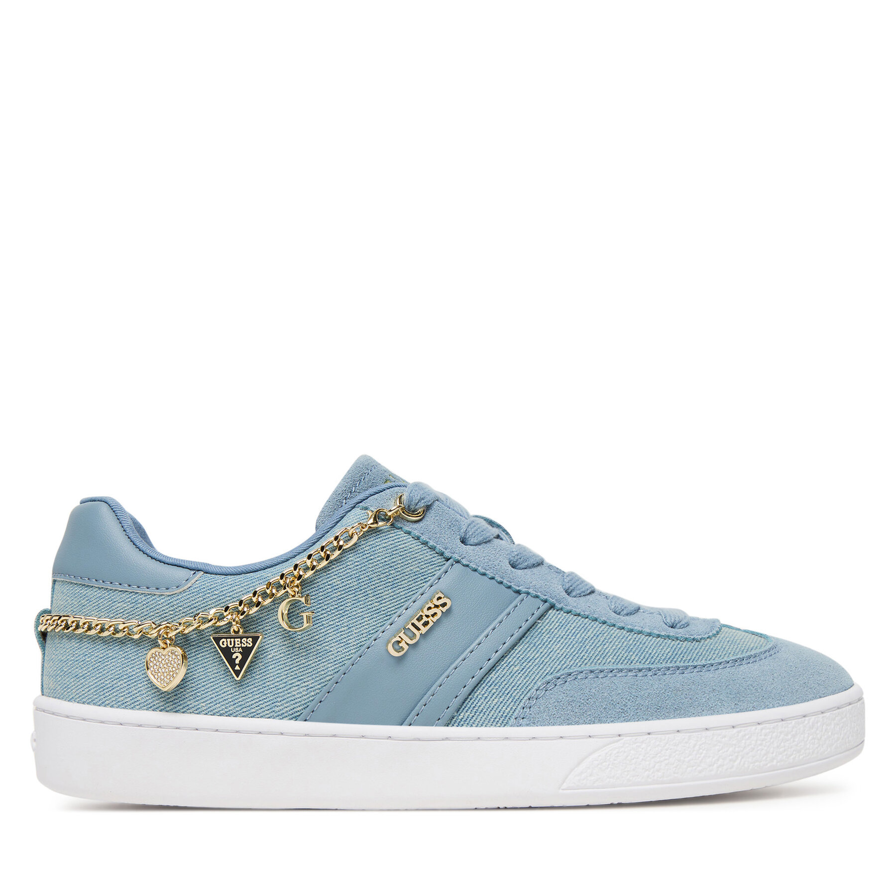 Sneakersy Guess FLTN2K DEN12 Modrá