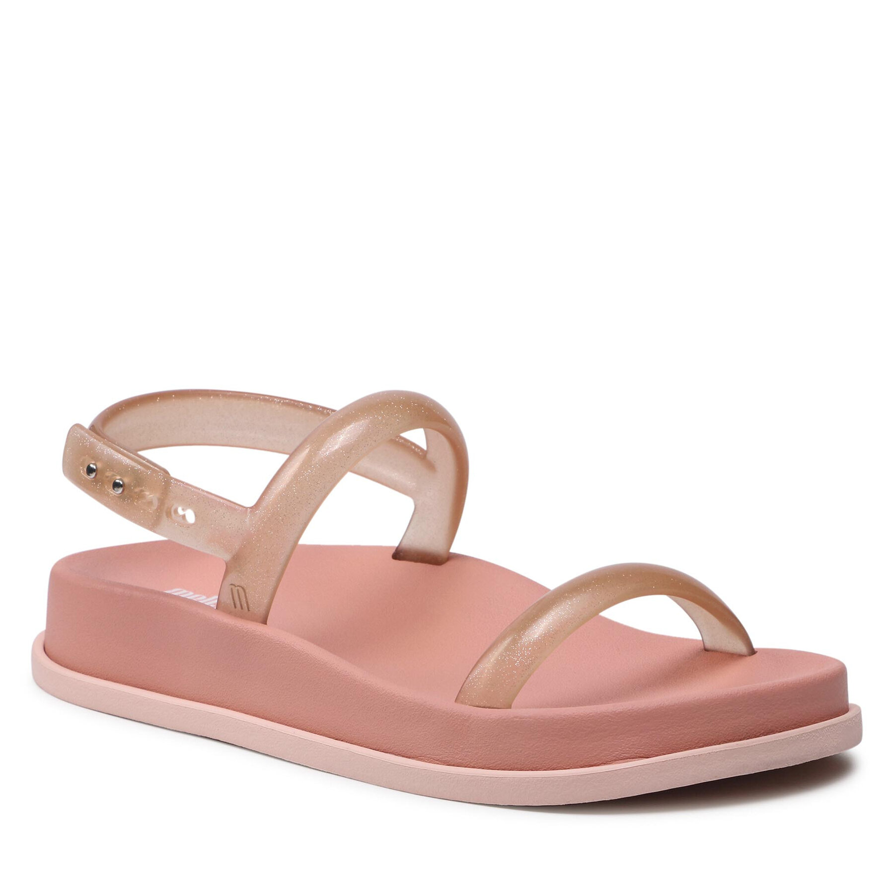 Sandale Melissa Soft Wave Sandal Ad 33422 Pink/Transparent Pink 53709 epantofi.ro imagine noua