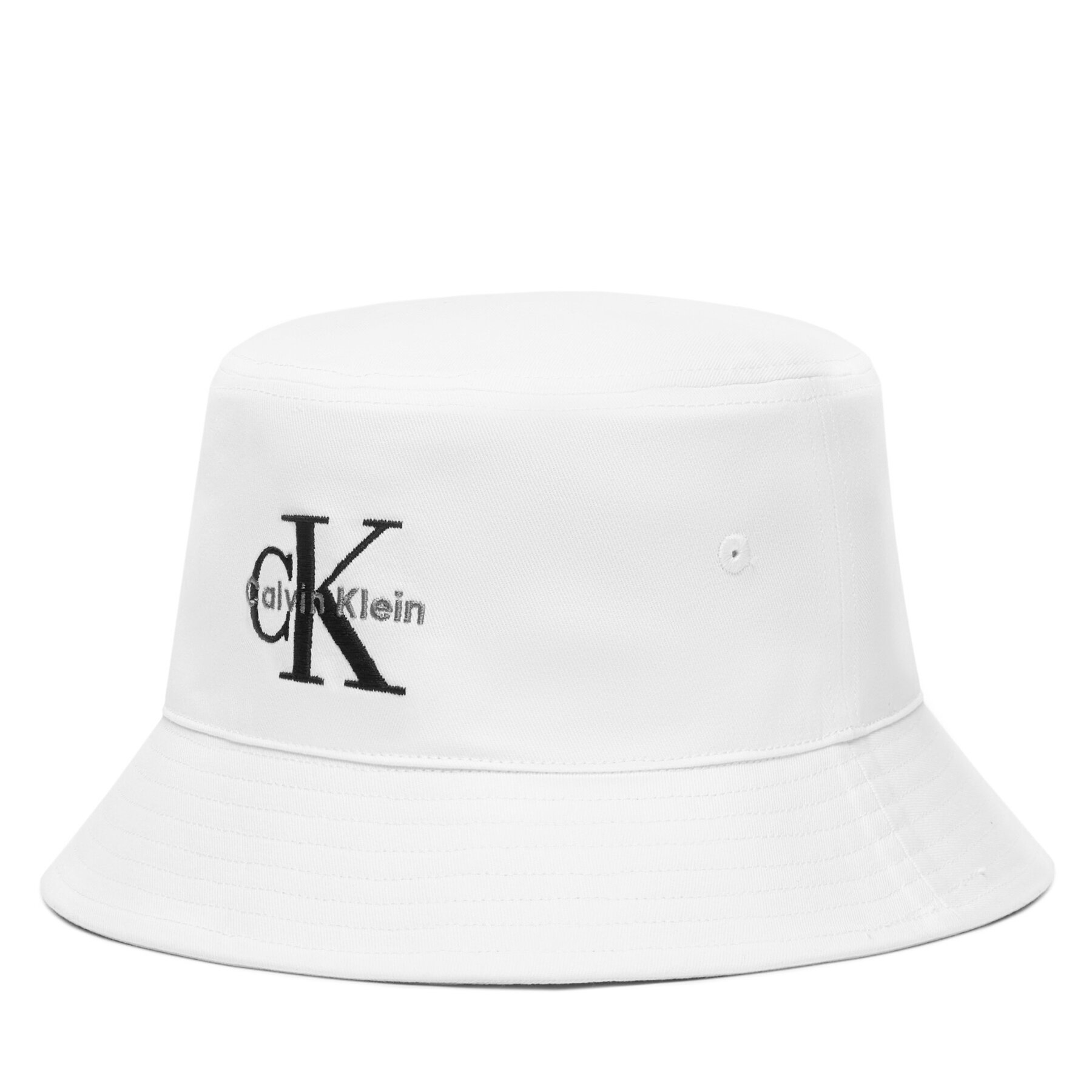Calvin Klein Καπέλο Calvin Klein Monologo Embroidery Bucket Hat LV04G5020G Λευκό