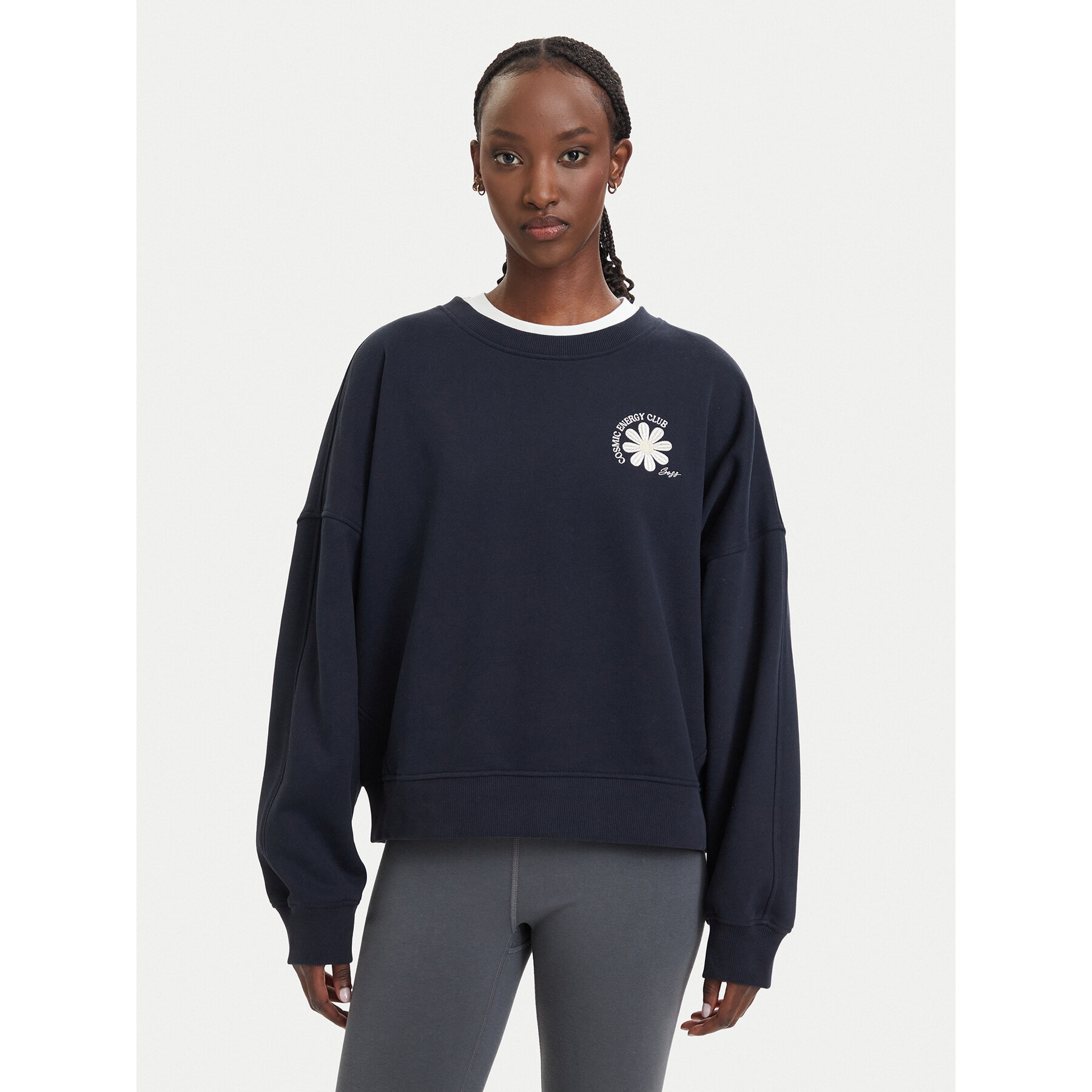 BOSS Sweatshirt C Ever 6 50567113 Dunkelblau Oversize