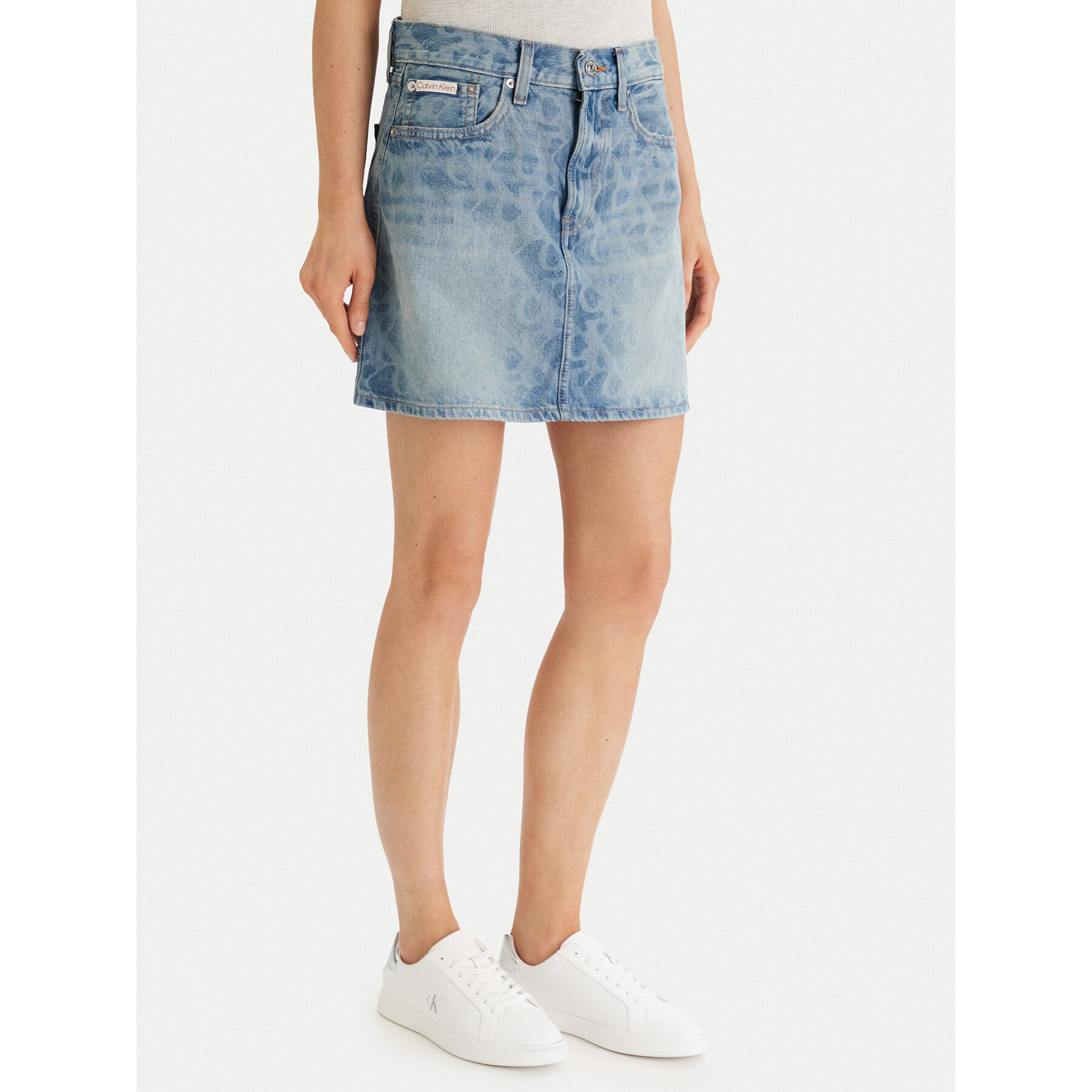 Calvin Klein Jeans Jeansrock 90S Mini LV147F679G Blau Regular Fit