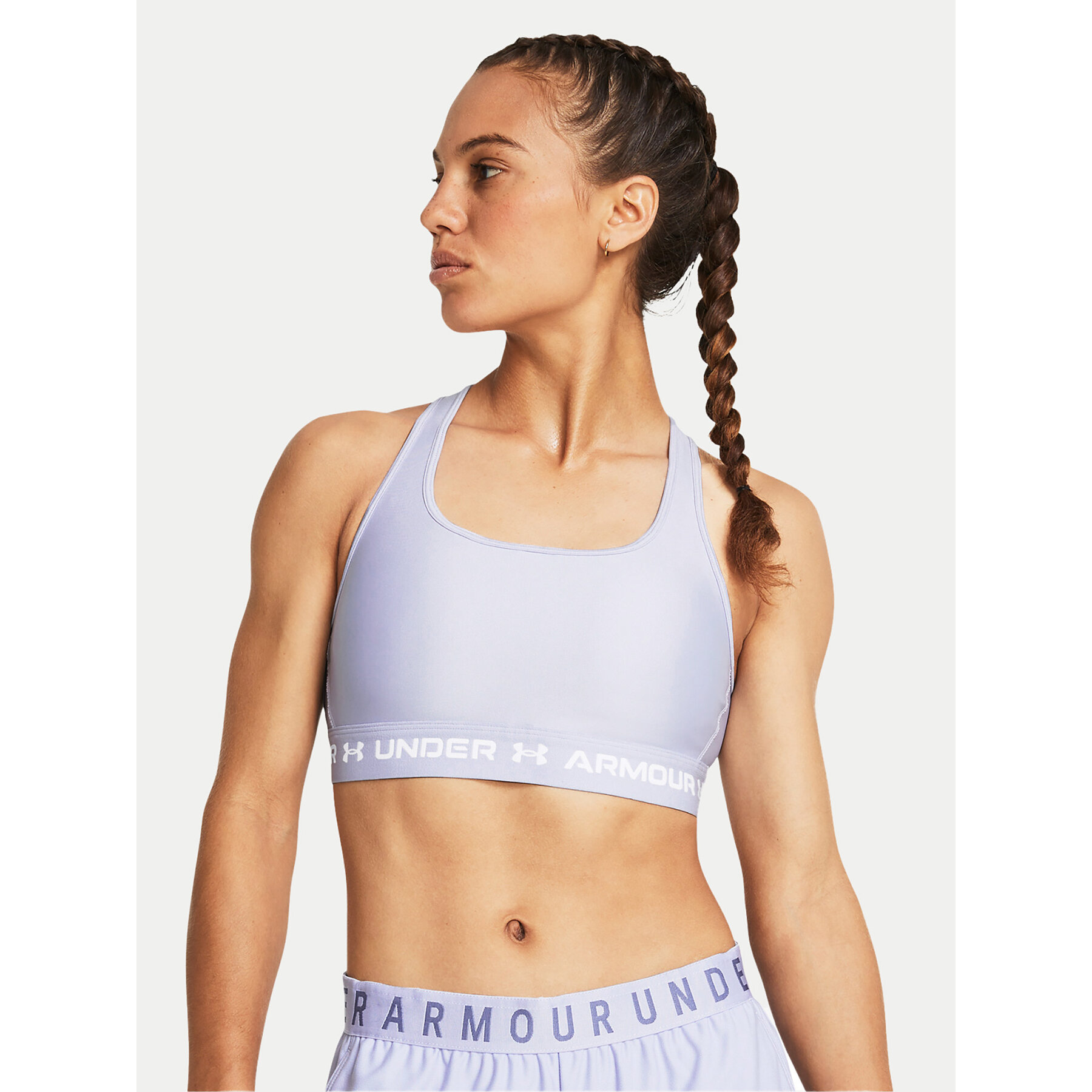 Under Armour Under Armour Αθλητικό σουτιέν Crossback Mid Bra 1361034-539 Μπλε Compression Fit
