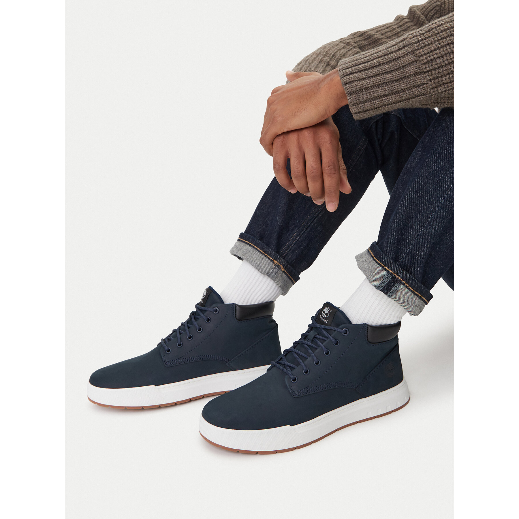 Gležnjače Timberland Maple Grove Lthr Chk TB0A28940191 Tamnoplava