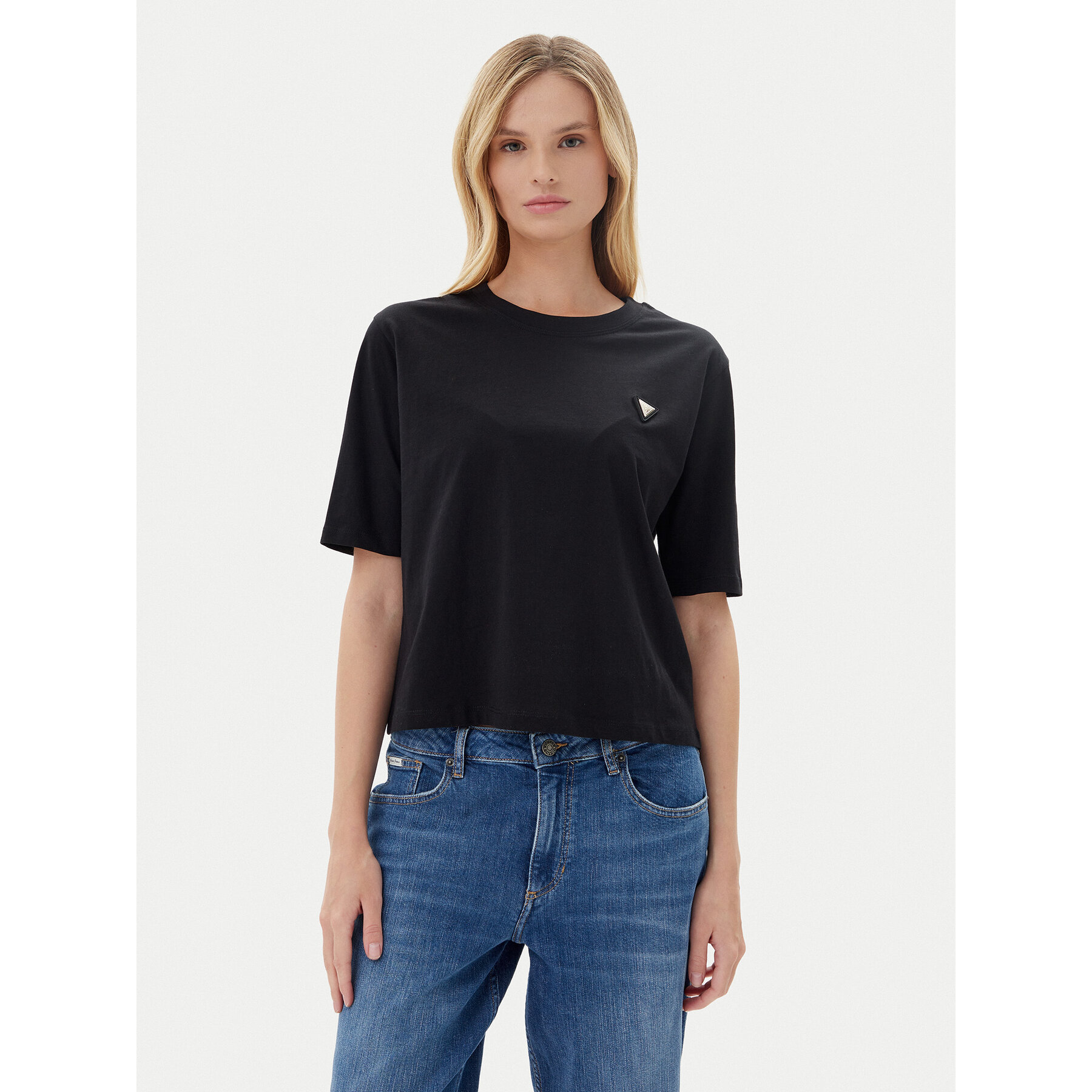 Guess T-Shirt V4BI21 I3Z14 Μαύρο Relaxed Fit