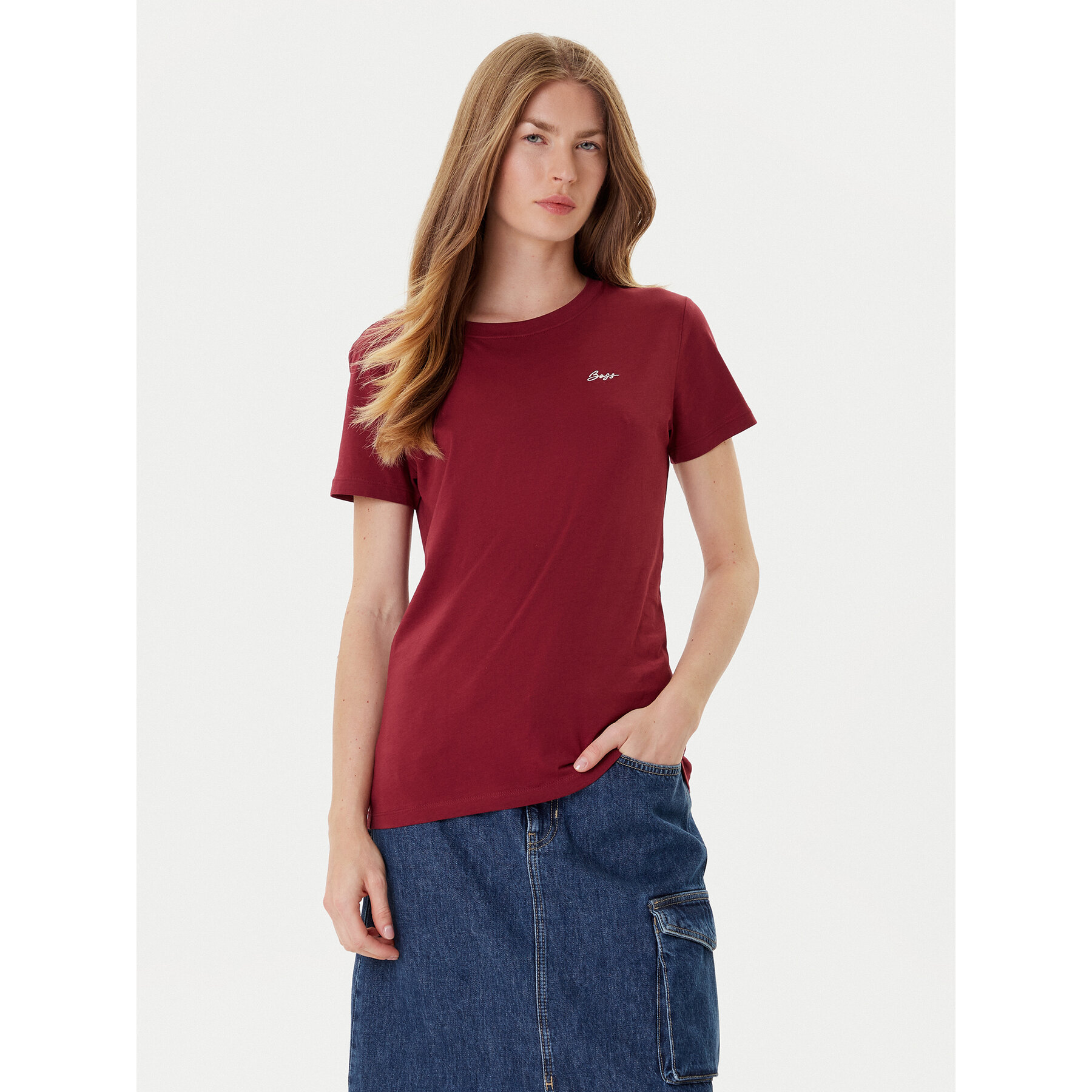 BOSS T-Shirt C_Esogo_Hw 50554015 Rot Regular Fit
