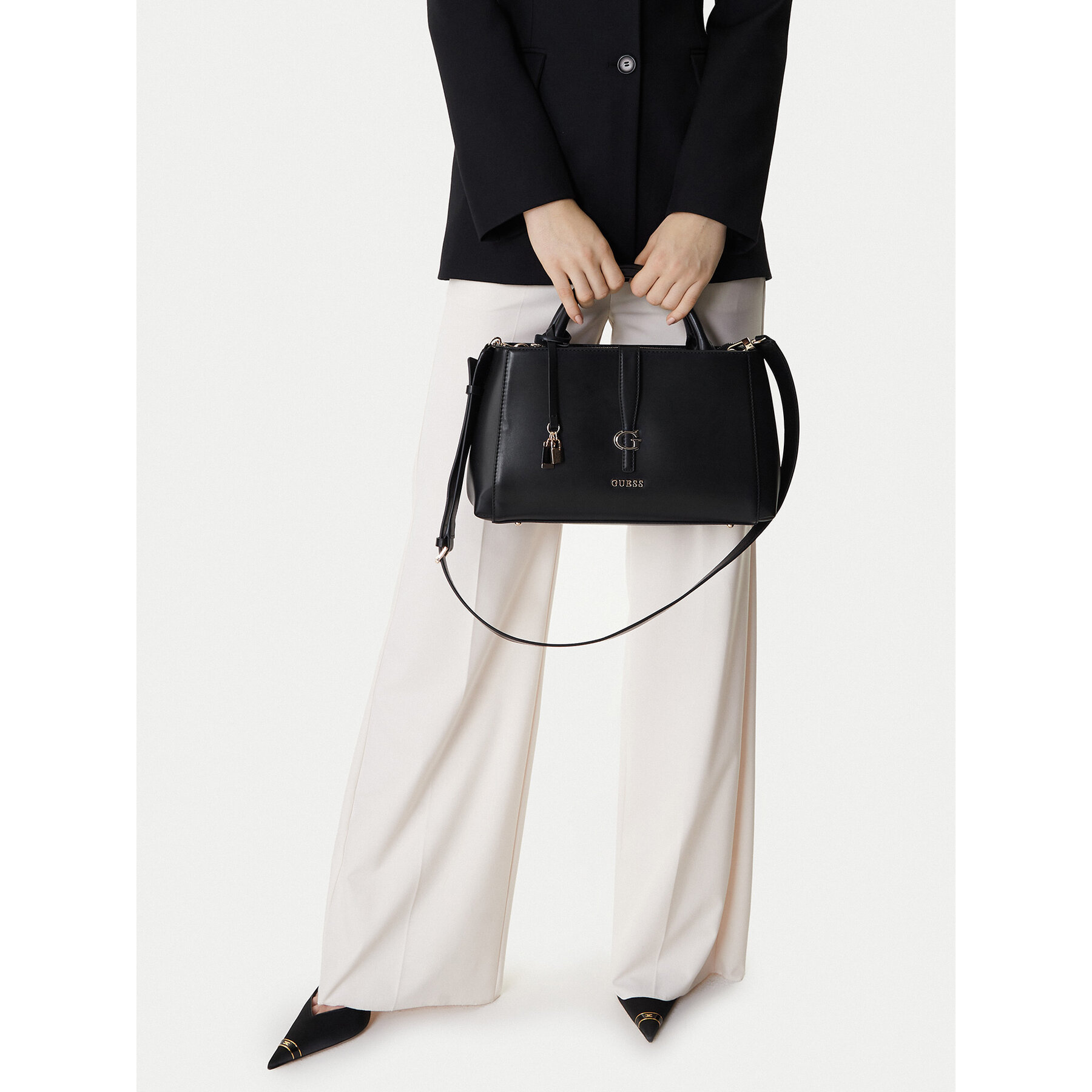 Geantă Guess Carrie HWVG98 96060 Negru
