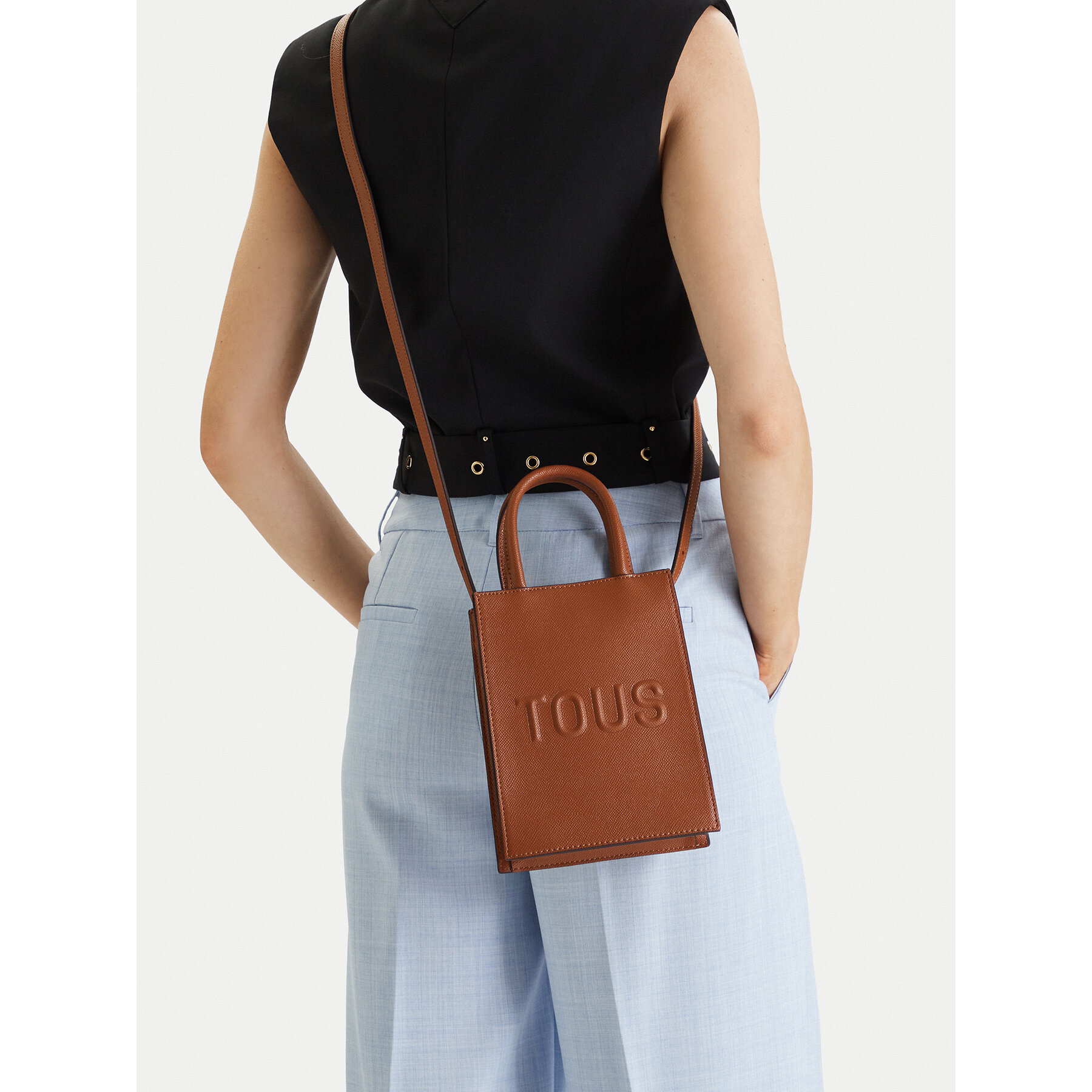 Kabelka TOUS MINI BOLSO POP TOUS BRENDA 2002105944 Hnedá
