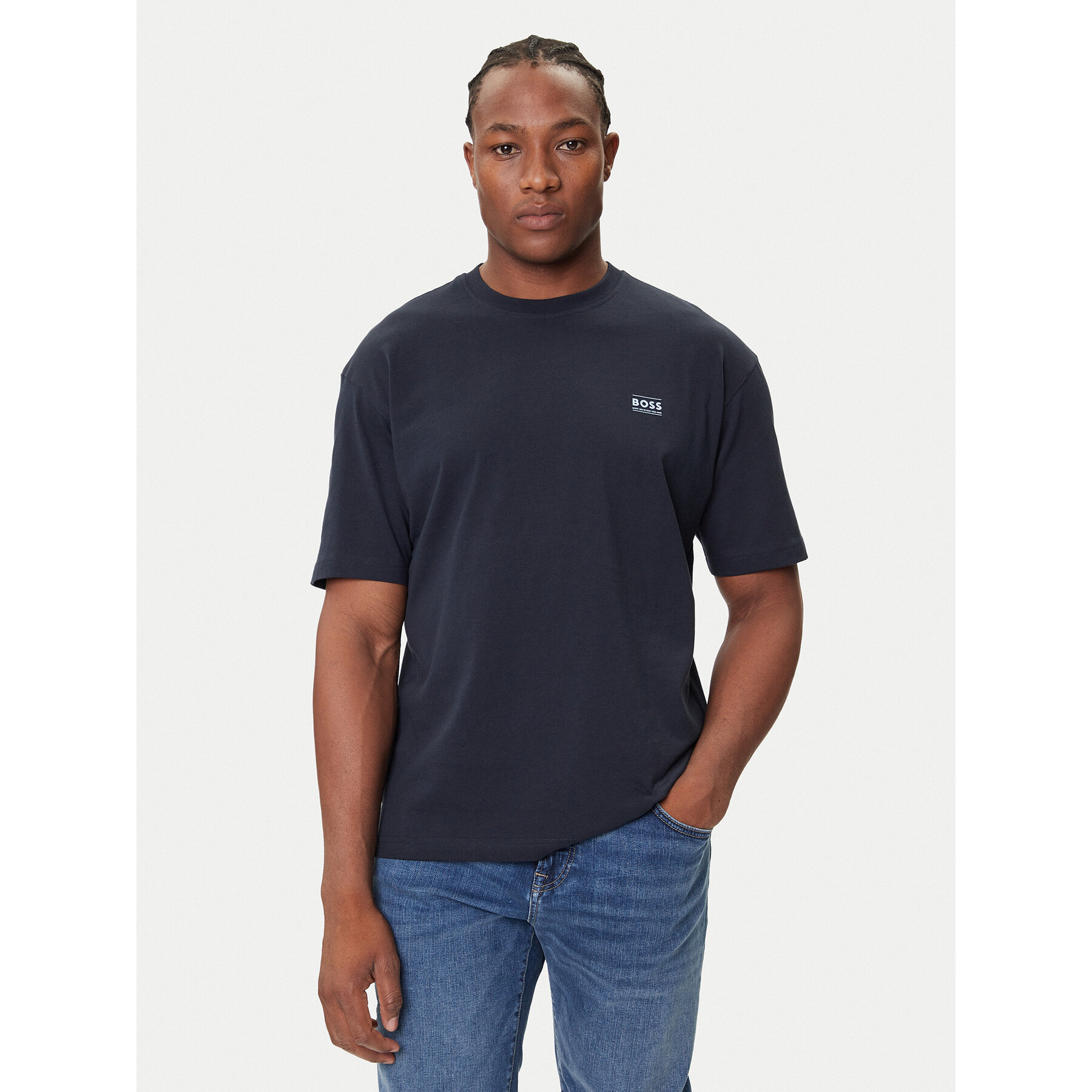 Boss T-Shirt Te_Move 50547087 Dunkelblau Relaxed Fit