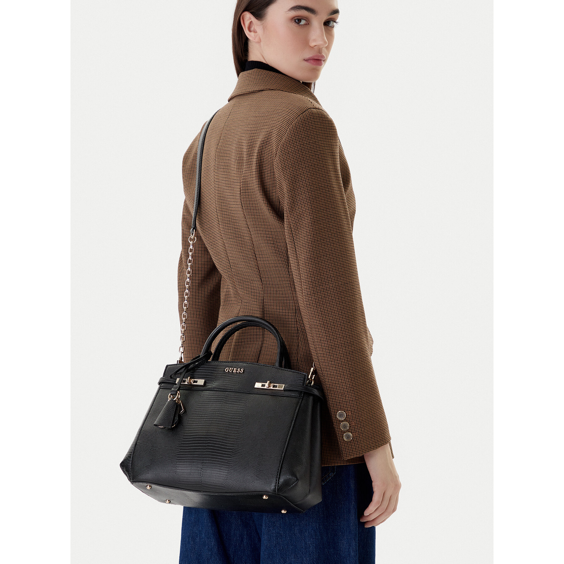 Дамска чанта Guess Melinda HWKL99 33060 Черен