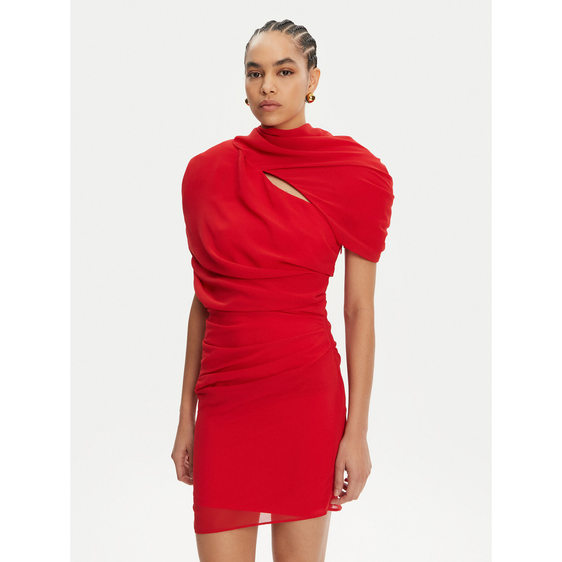 JACQUEMUS Coctailkleid 24H251DR130-1555 Rot Regular Fit