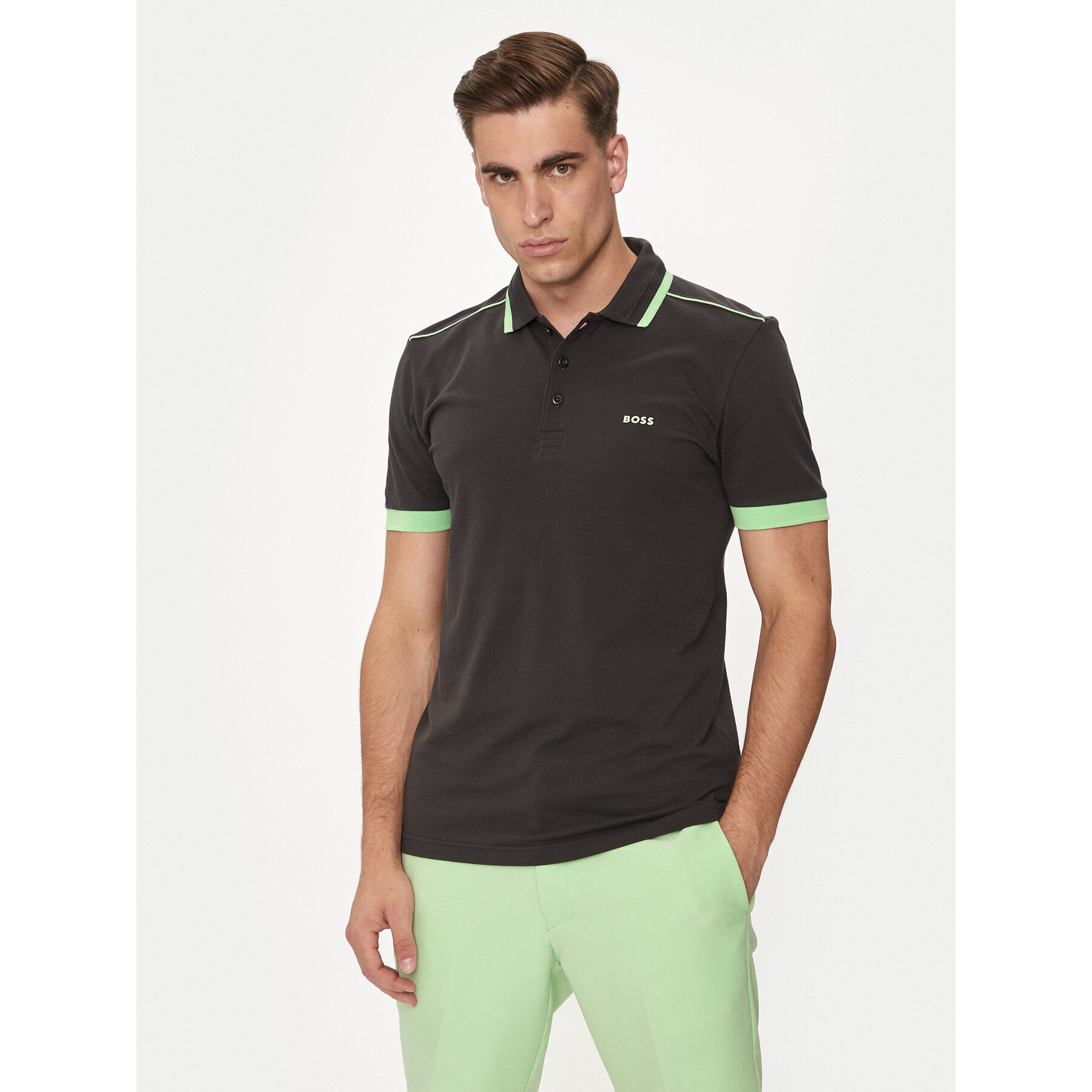 Boss Pólóing Paddy 1 50512995 Szürke Regular Fit