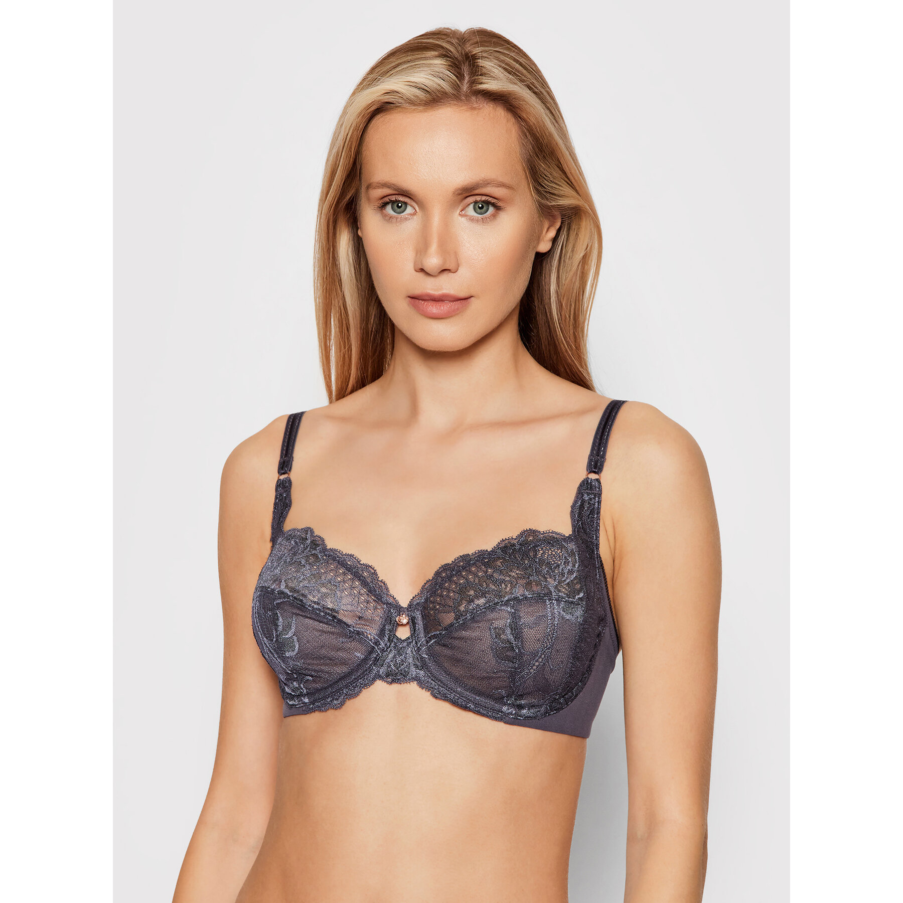 Triumph Reggiseno con ferretto Wild Peony Florale 10209608 Grigio