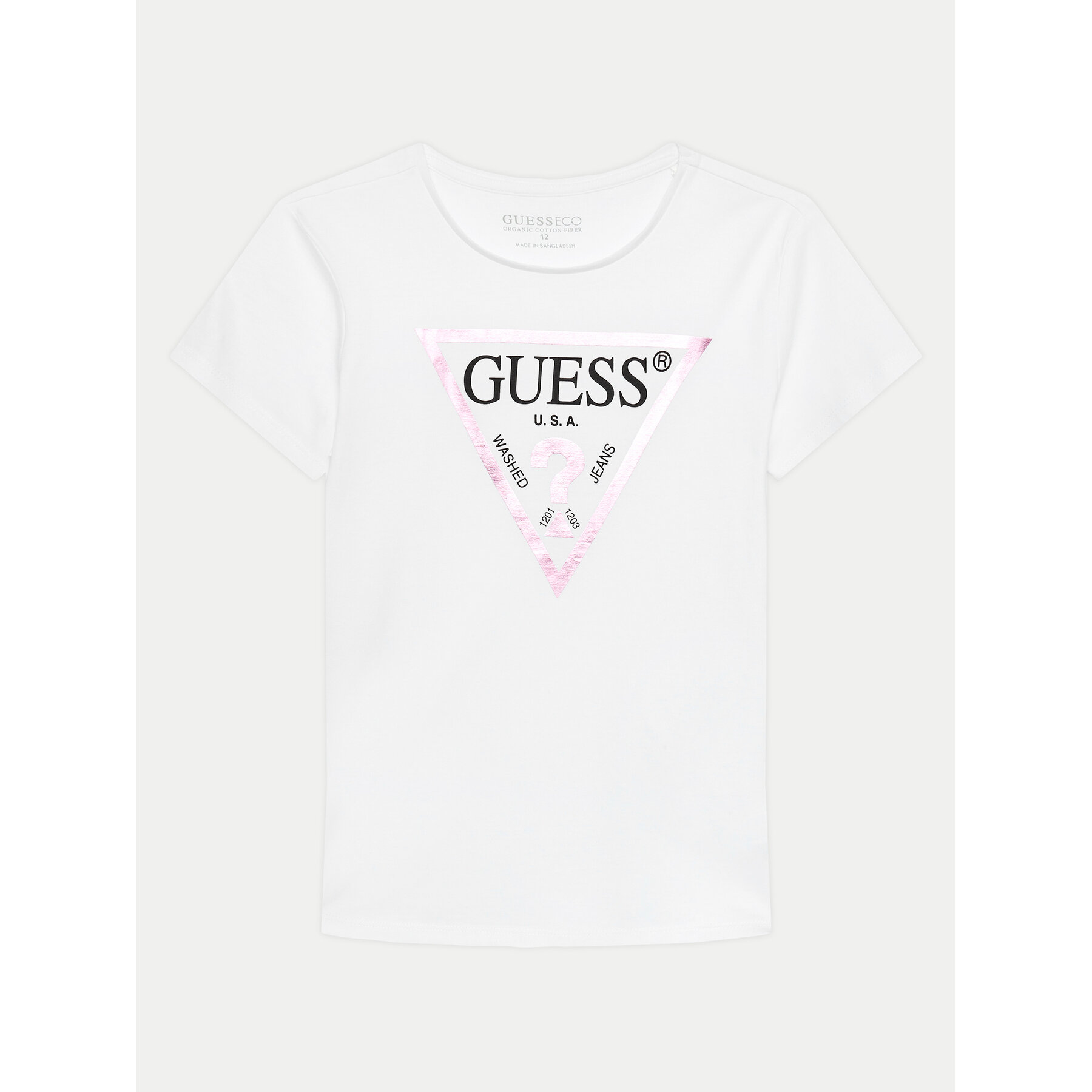 Guess T-Shirt J73I56 K8HM0 Bianco Regular Fit
