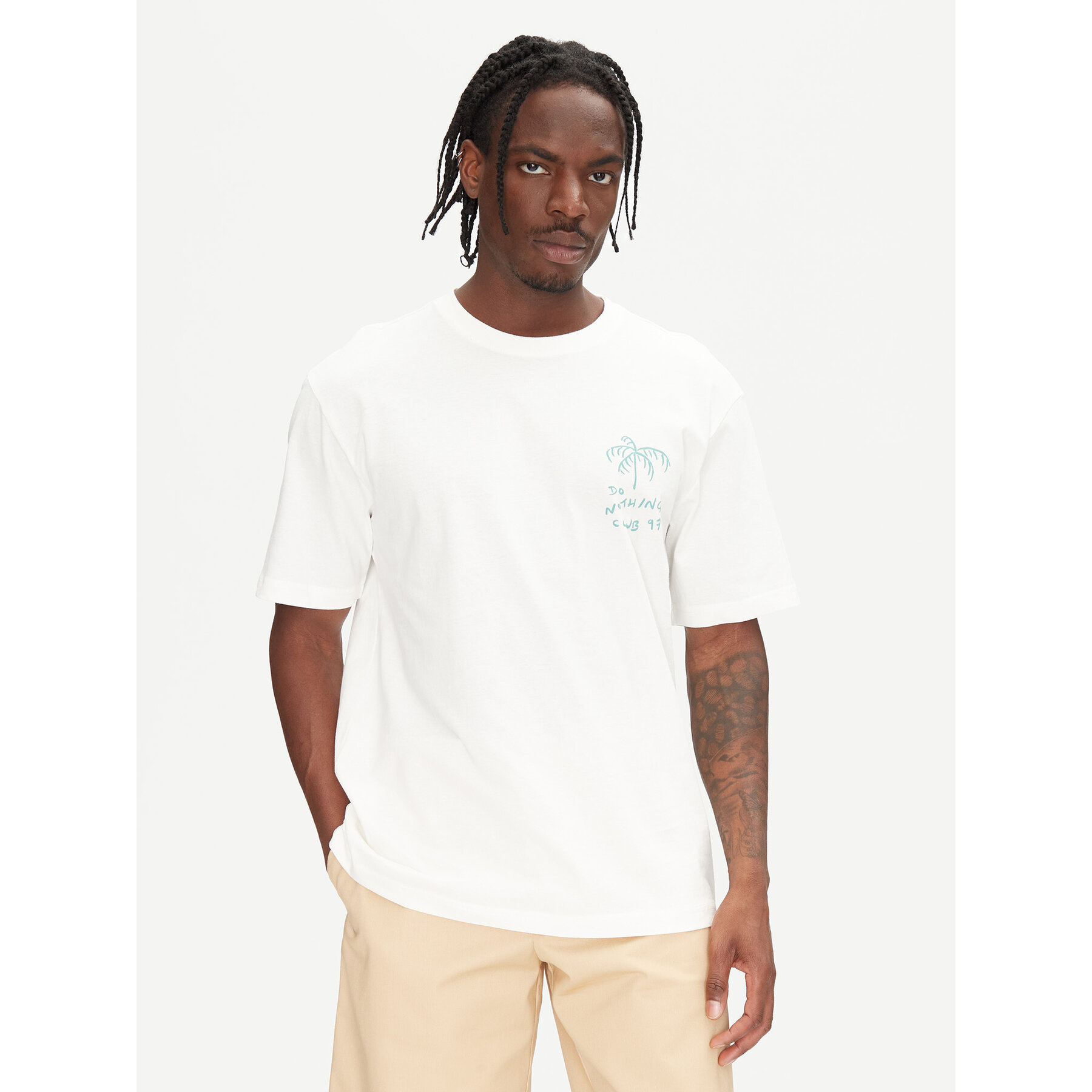 Only & Sons Póló Milo 22034452 Fehér Relaxed Fit