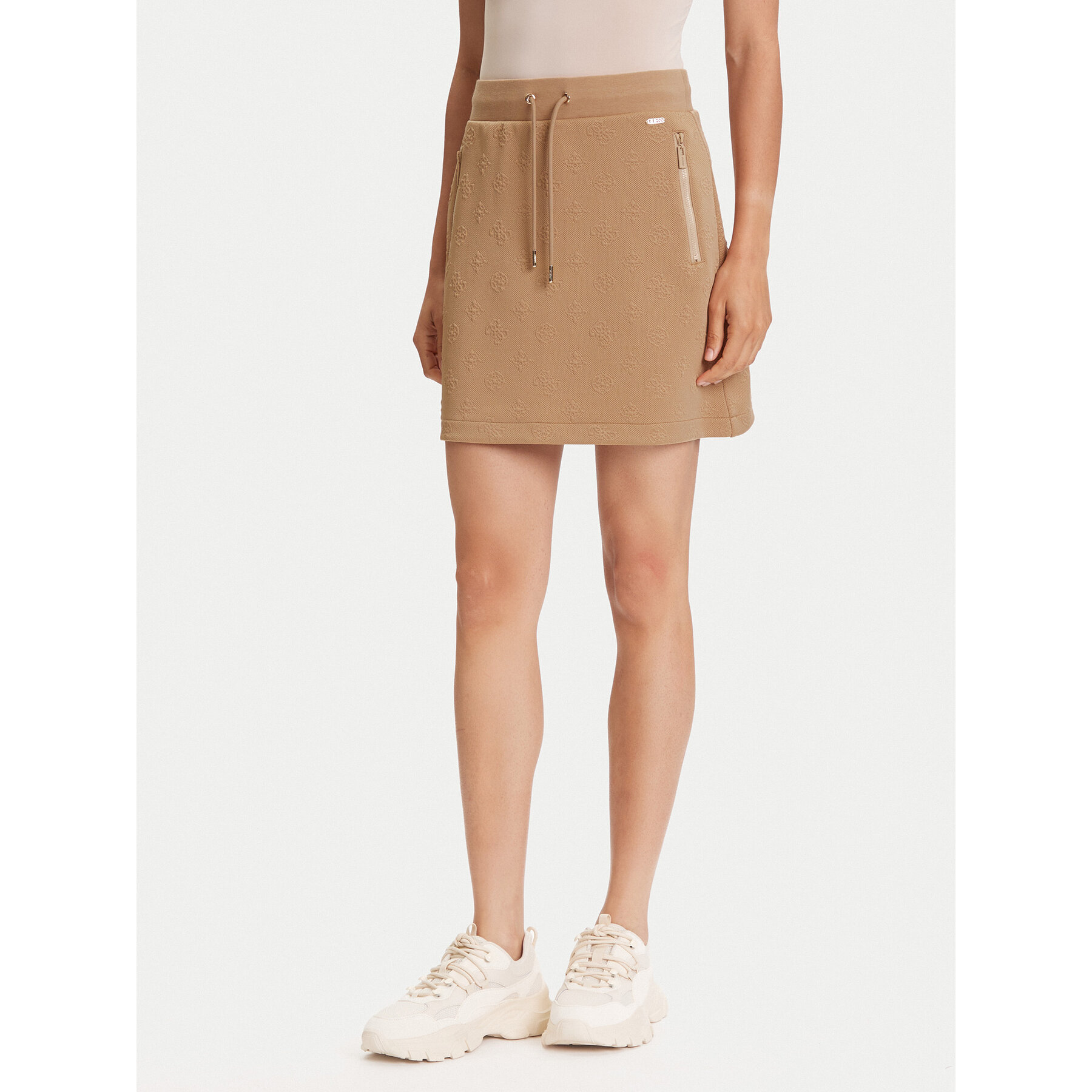 Guess Minirock V5YD03 KBSL2 Braun Regular Fit