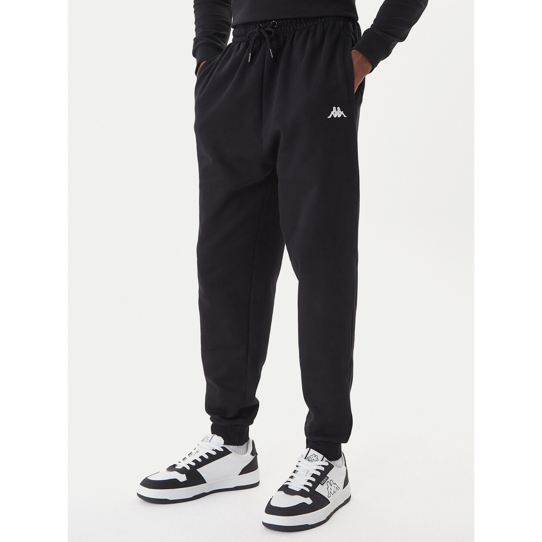 Kappa Jogginghose 351Y41W 005 Schwarz Regular Fit