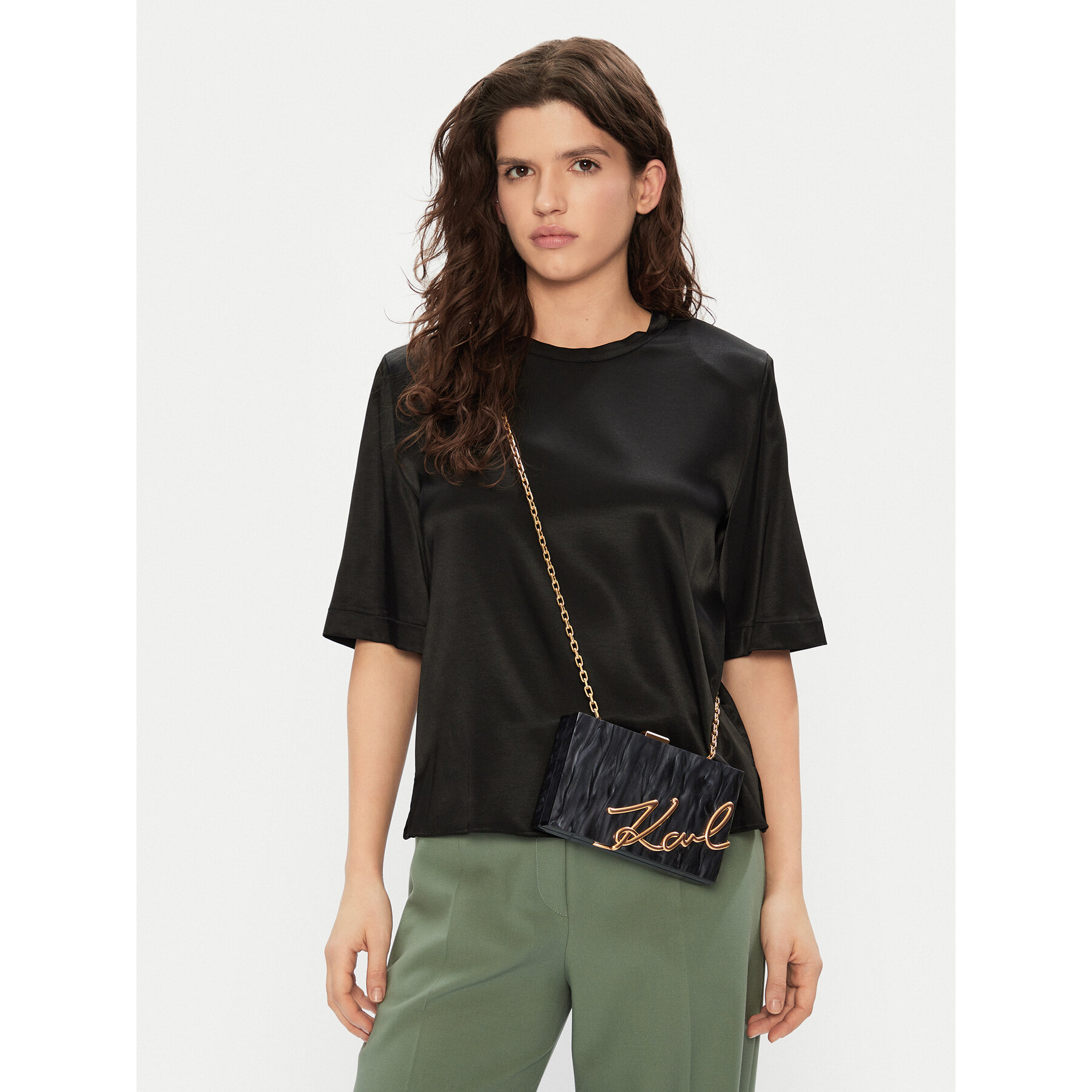 Borsetta KARL LAGERFELD A1W30124 Nero