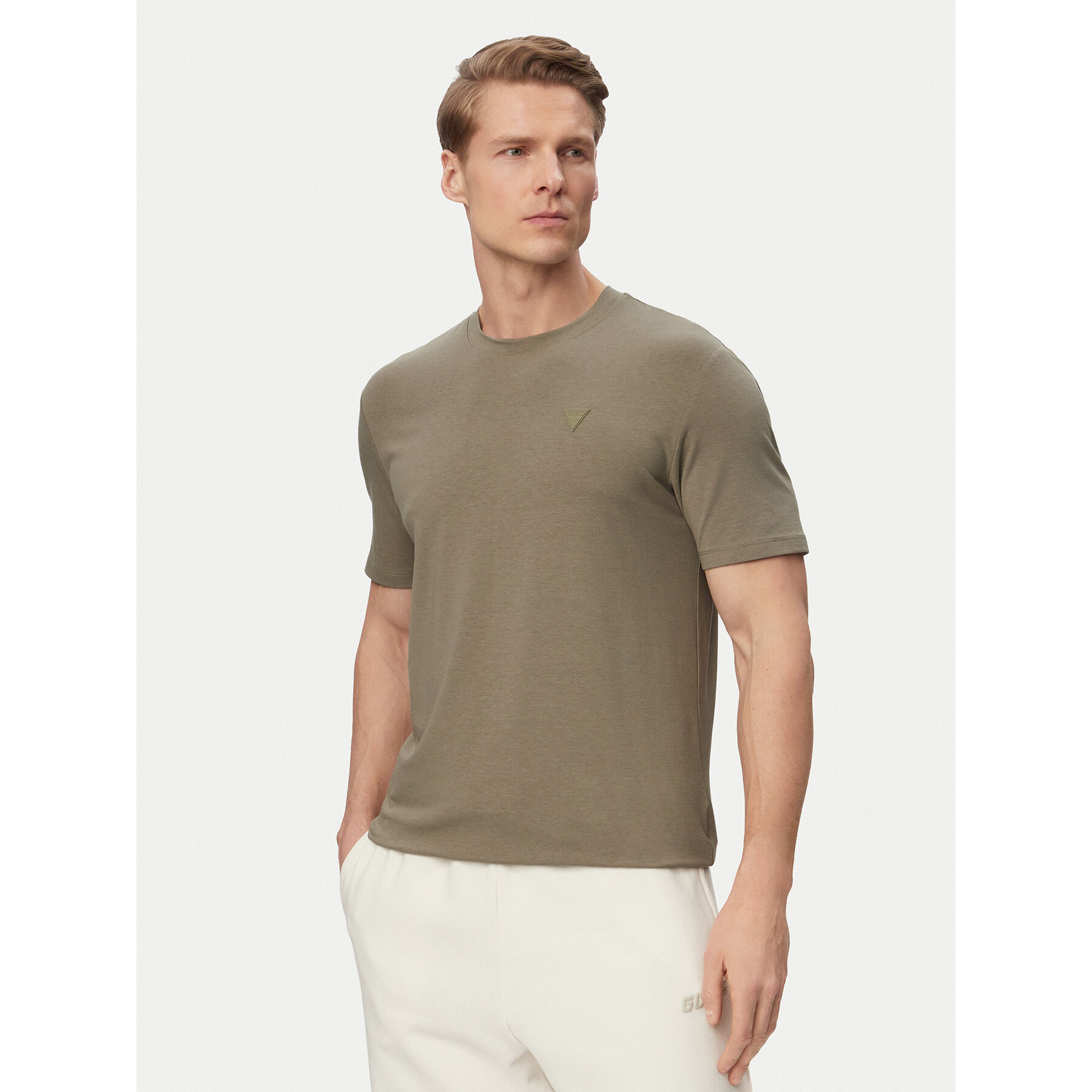 Guess T-Shirt Z2YI12 JR06K Πράσινο Regular Fit