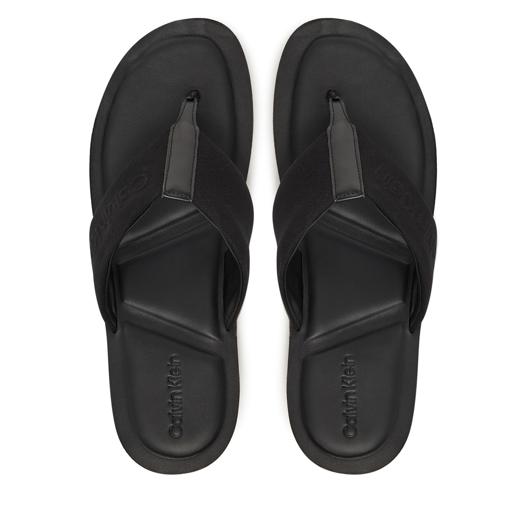 Flip flop Calvin Klein Toepost Cv Logo HM0HM01745 Negru