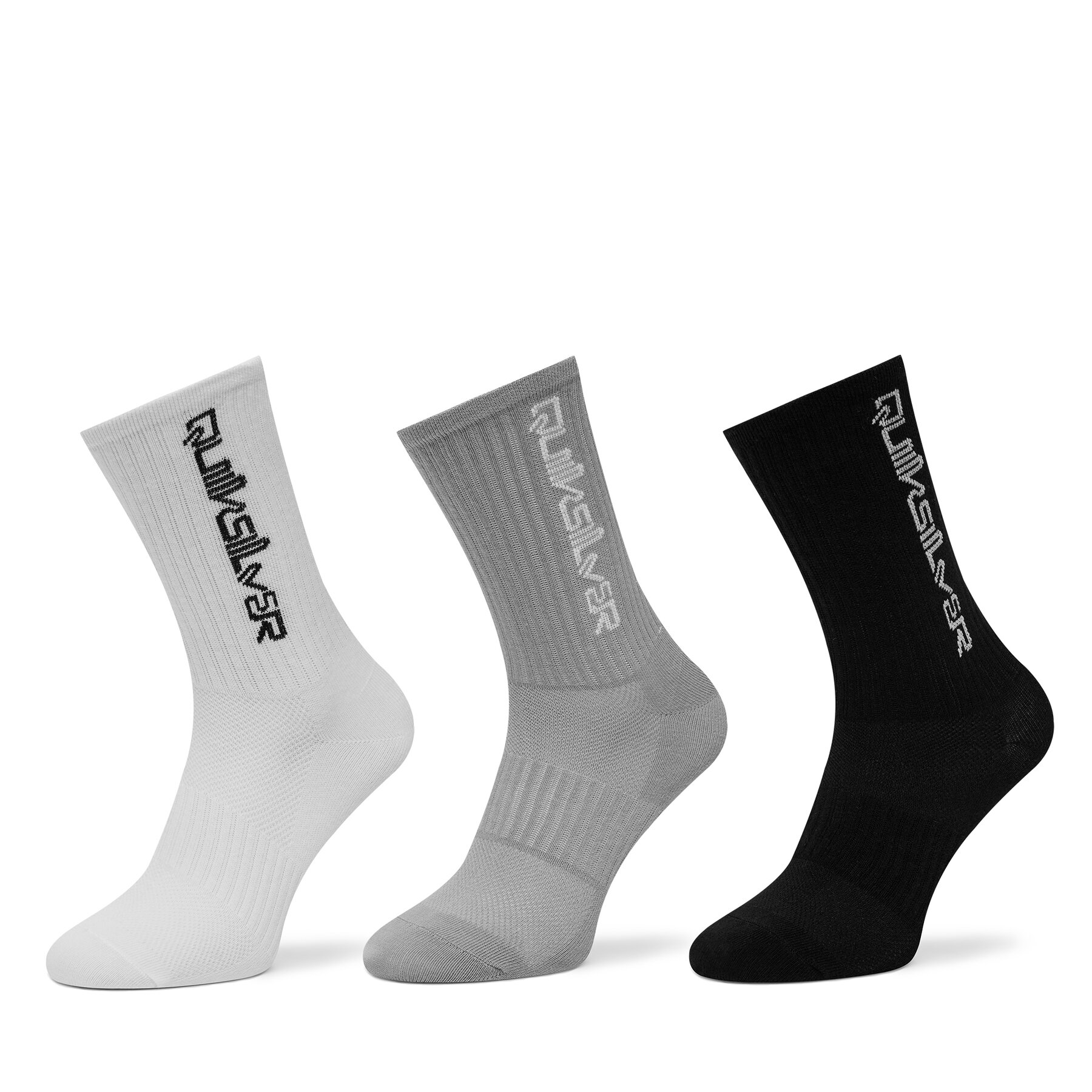 Dolge nogavice Quiksilver AS_QUIKSILVER_100W_SS25 (3-PACK) Bela