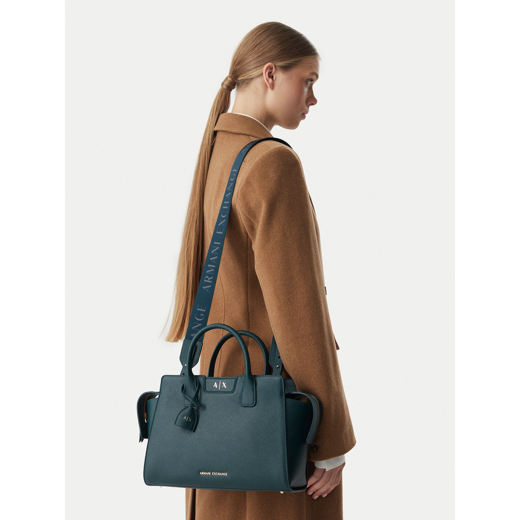 Ročna torba Armani Exchange XW002158 AF26570 U7338 Zelena