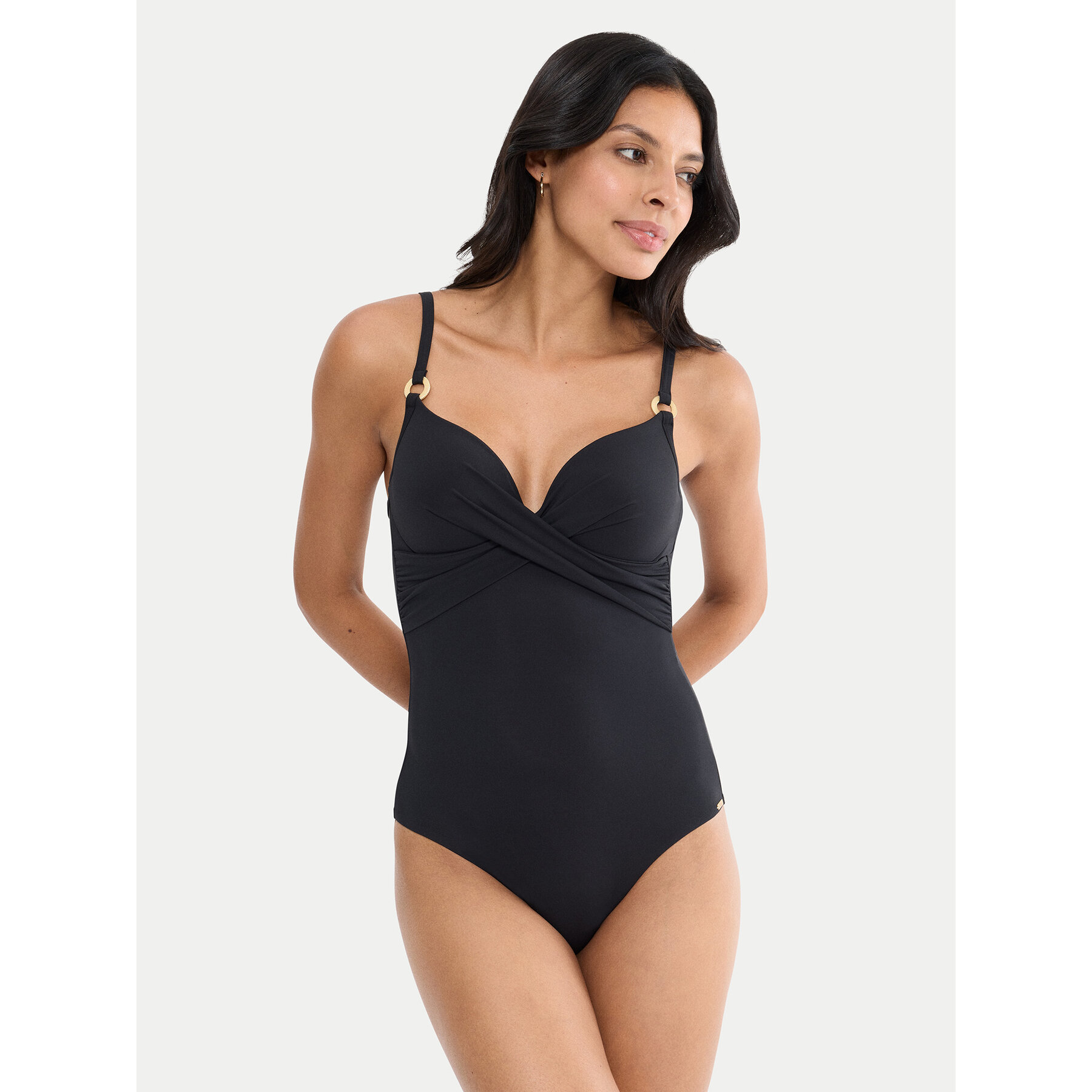 Triumph Badeanzug Summer Twist OWP 01 10226441 Schwarz