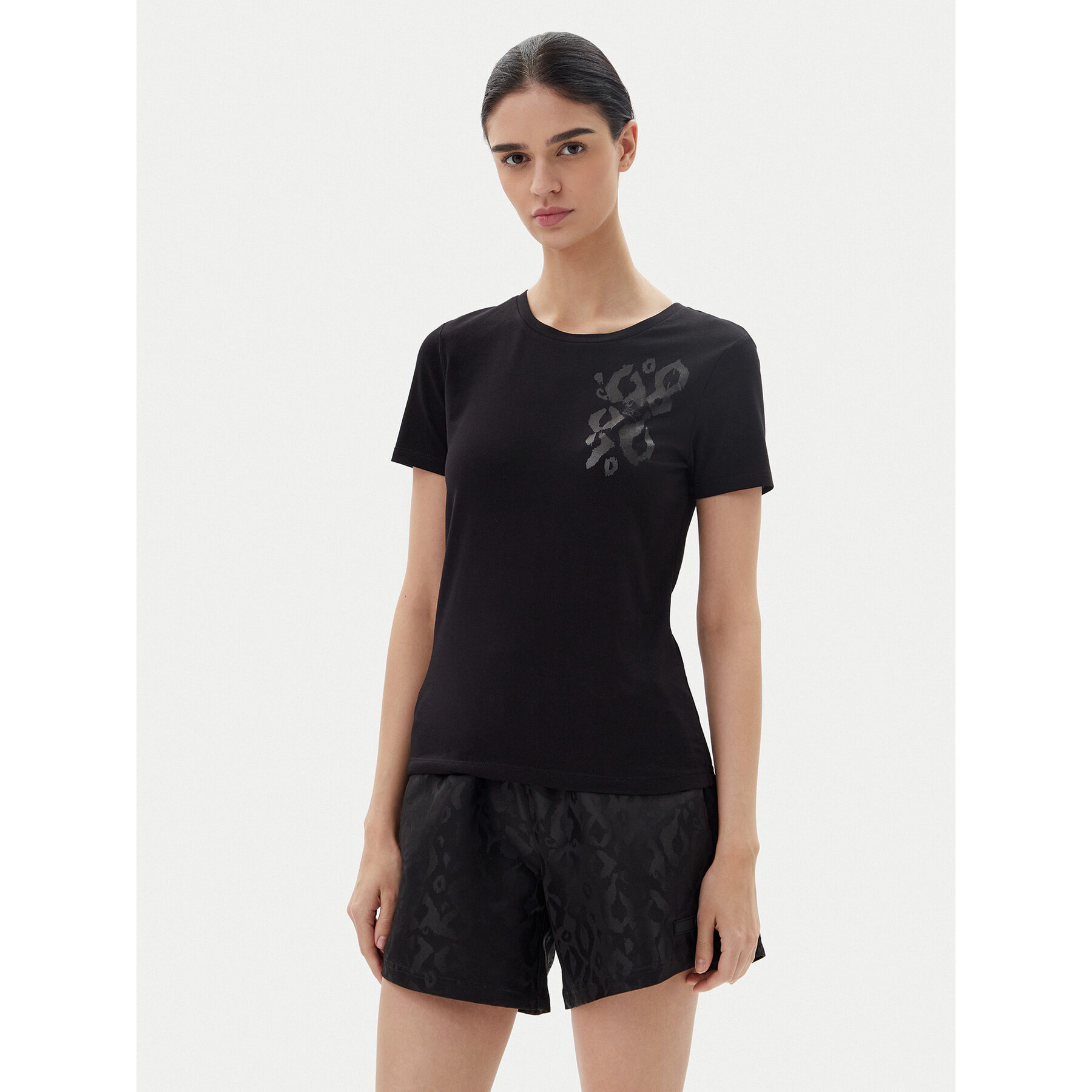 EA7 Emporio Armani T-Shirt 7W000133 AF10373 UC001 Schwarz Regular Fit