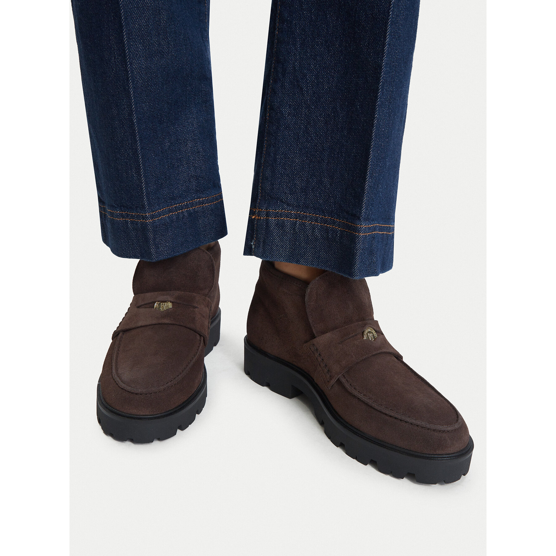 Tommy Hilfiger Μποτάκια Tommy Hilfiger Th Enamel Charm Loafer Boot FW0FW09680 Καφέ