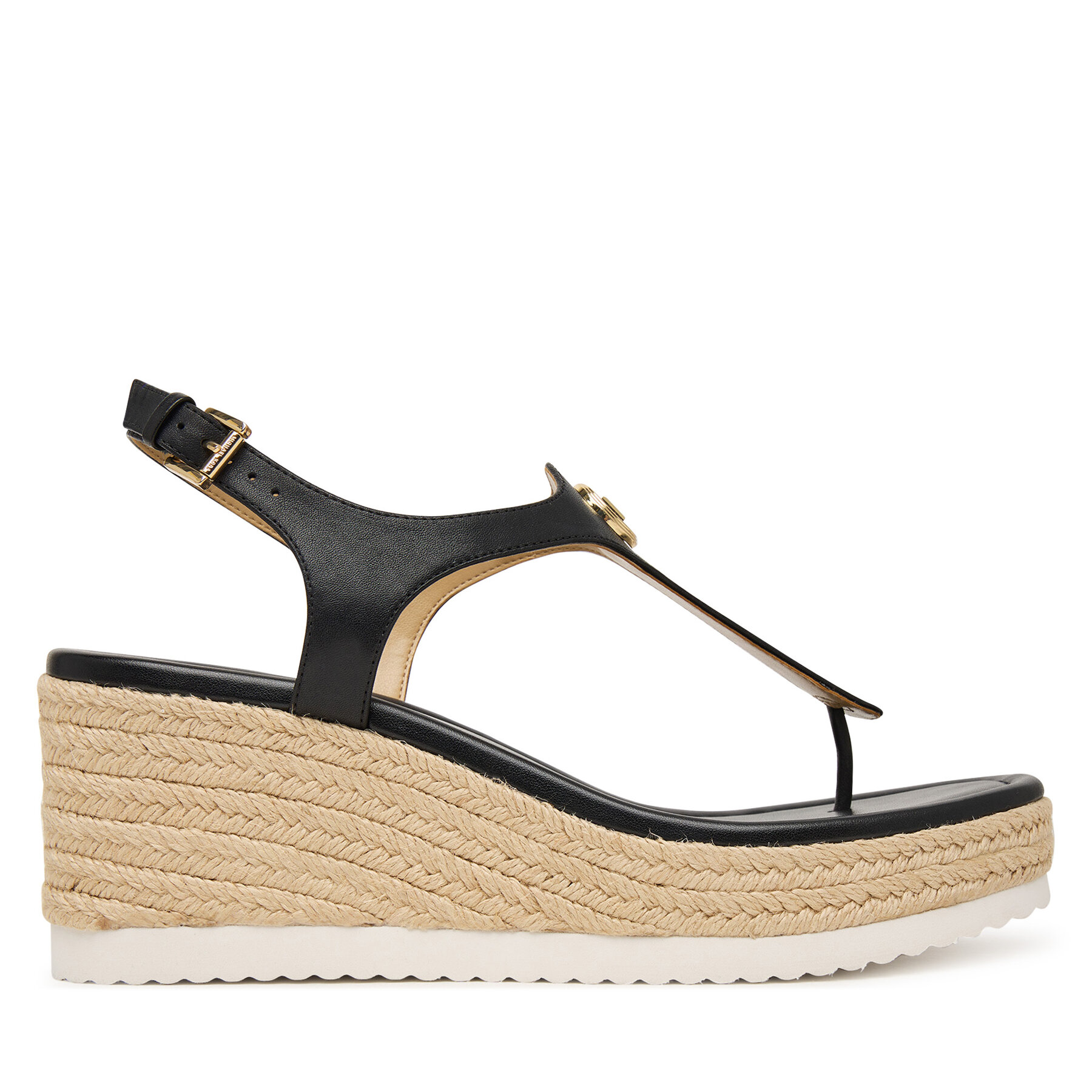 Espadrilky MICHAEL Michael Kors Val Thong Wedge 40S6VAMS1L Čierna