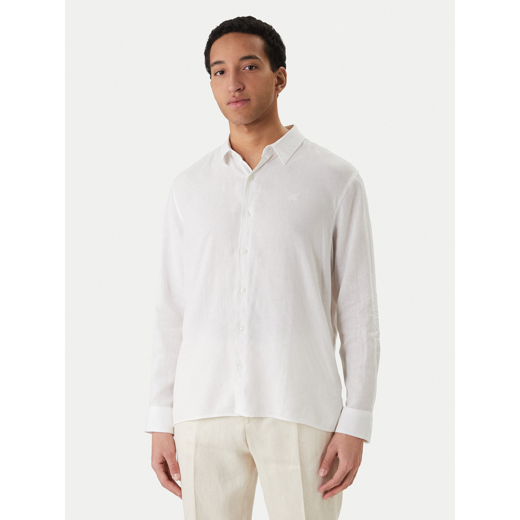 Calvin Klein Hemd LV04LE125G Weiß Regular Fit