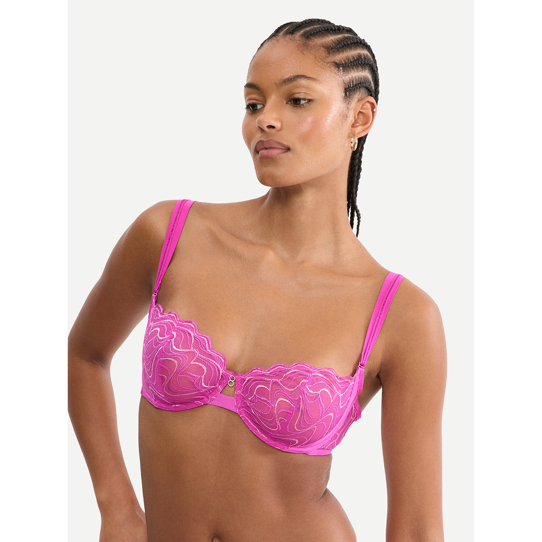 Triumph Balconette-BH Waves Of Glow 10226332 Dunkelrosa