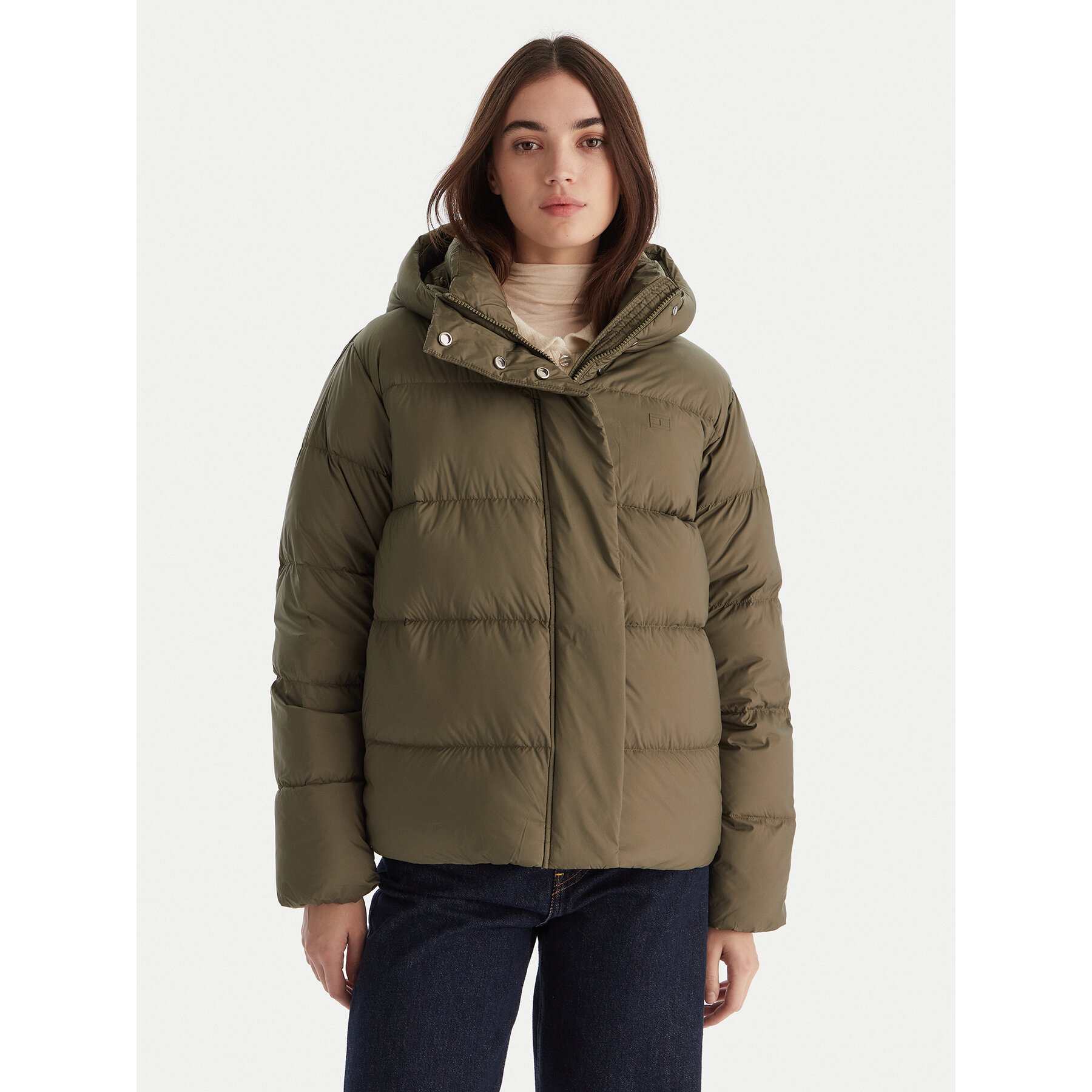 Tommy Hilfiger Daunenjacke WW0WW45739 Grün Regular Fit
