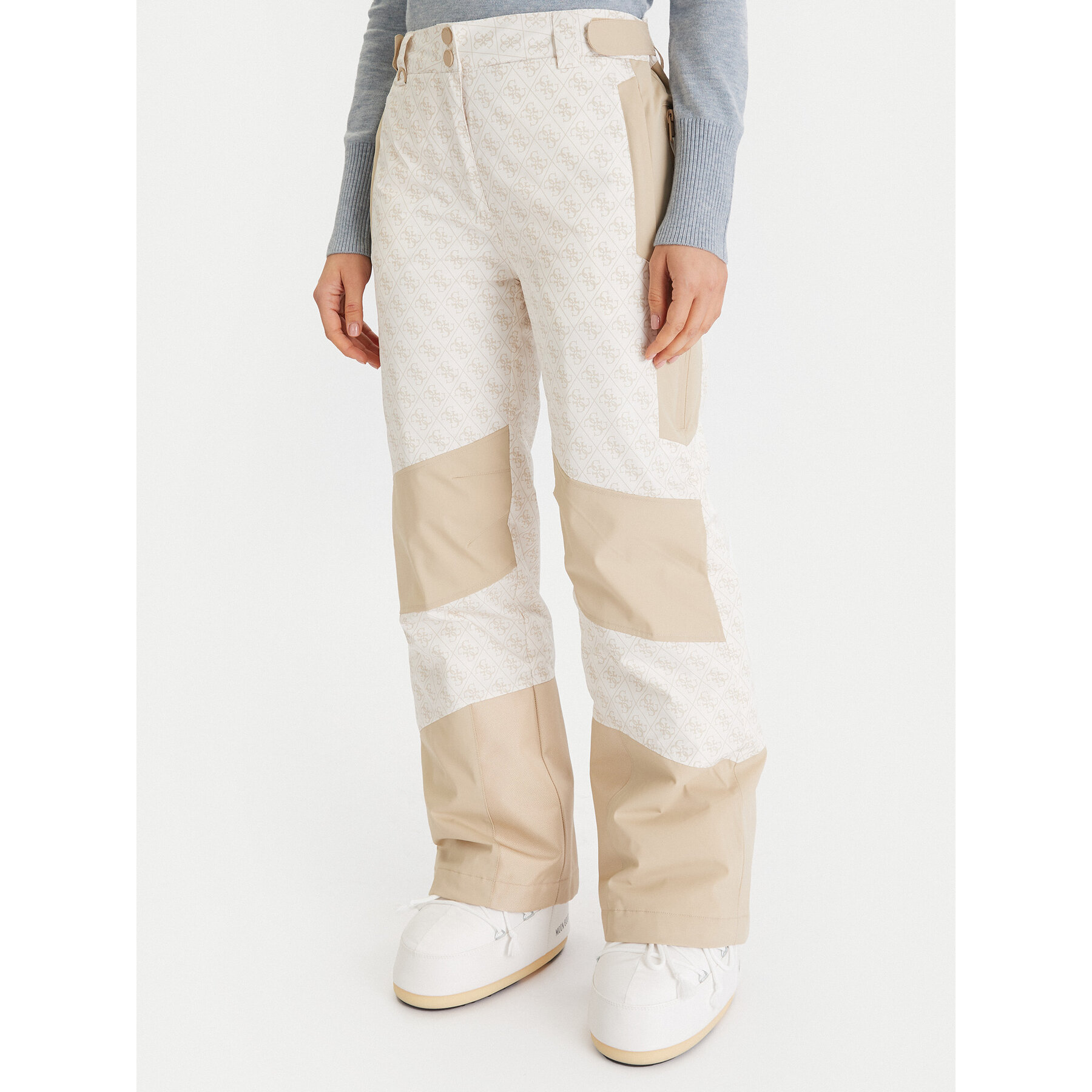 Guess Skihose W5BB70 W3272 Beige Regular Fit