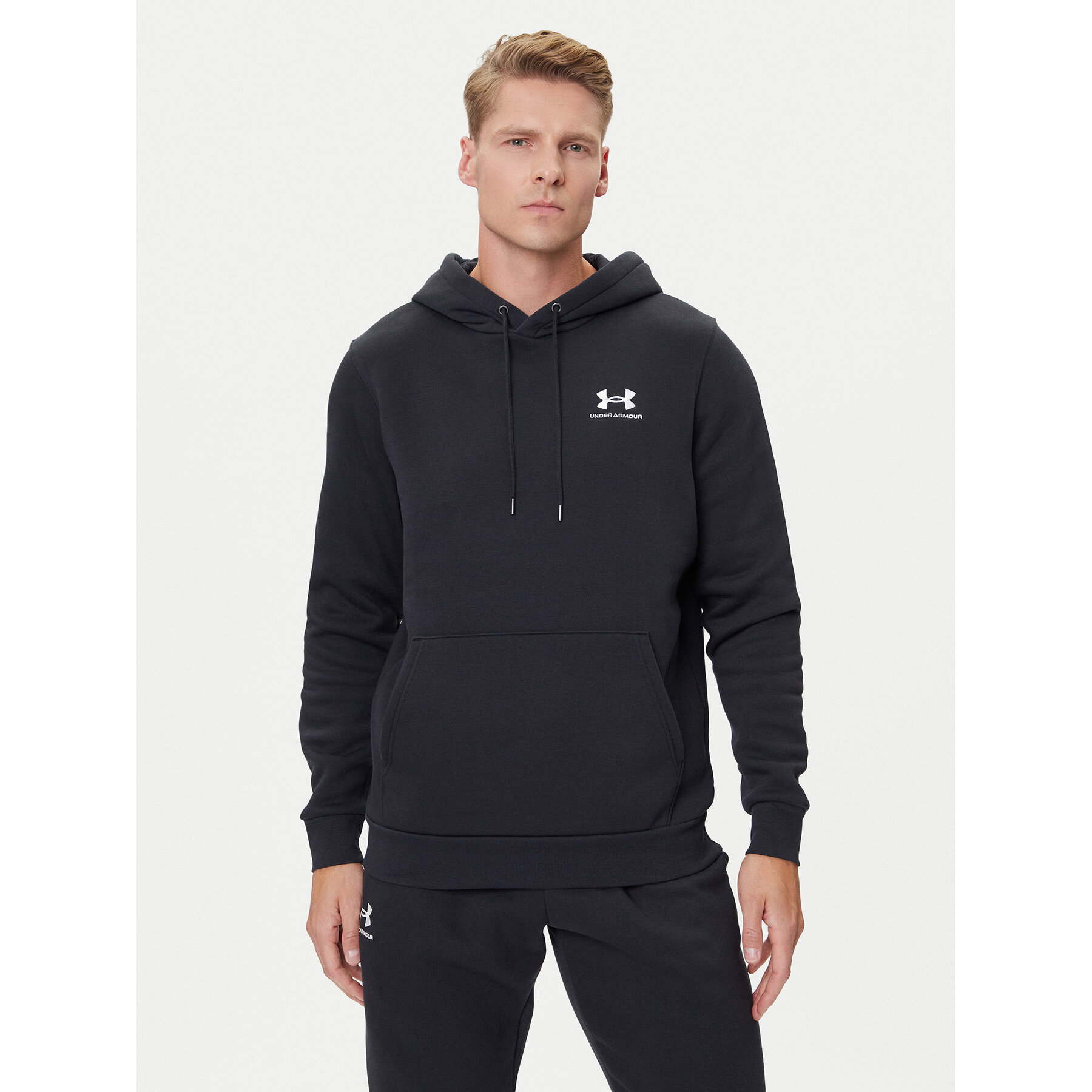 Under Armour Sweatshirt Ua Essential Fleece Hoodie 1373880 Schwarz Regular Fit