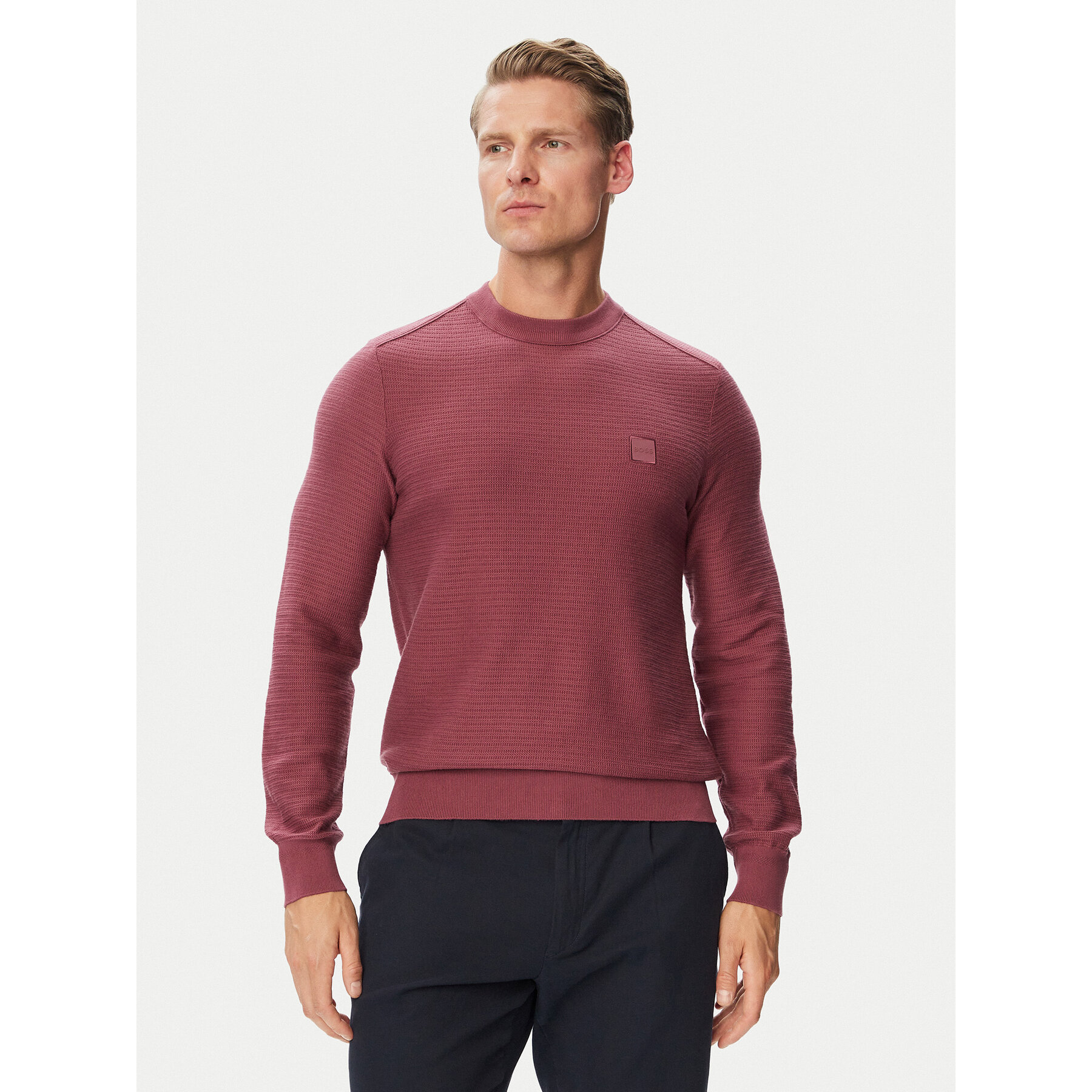 BOSS Pullover Arion 50527584 Dunkelrot Regular Fit