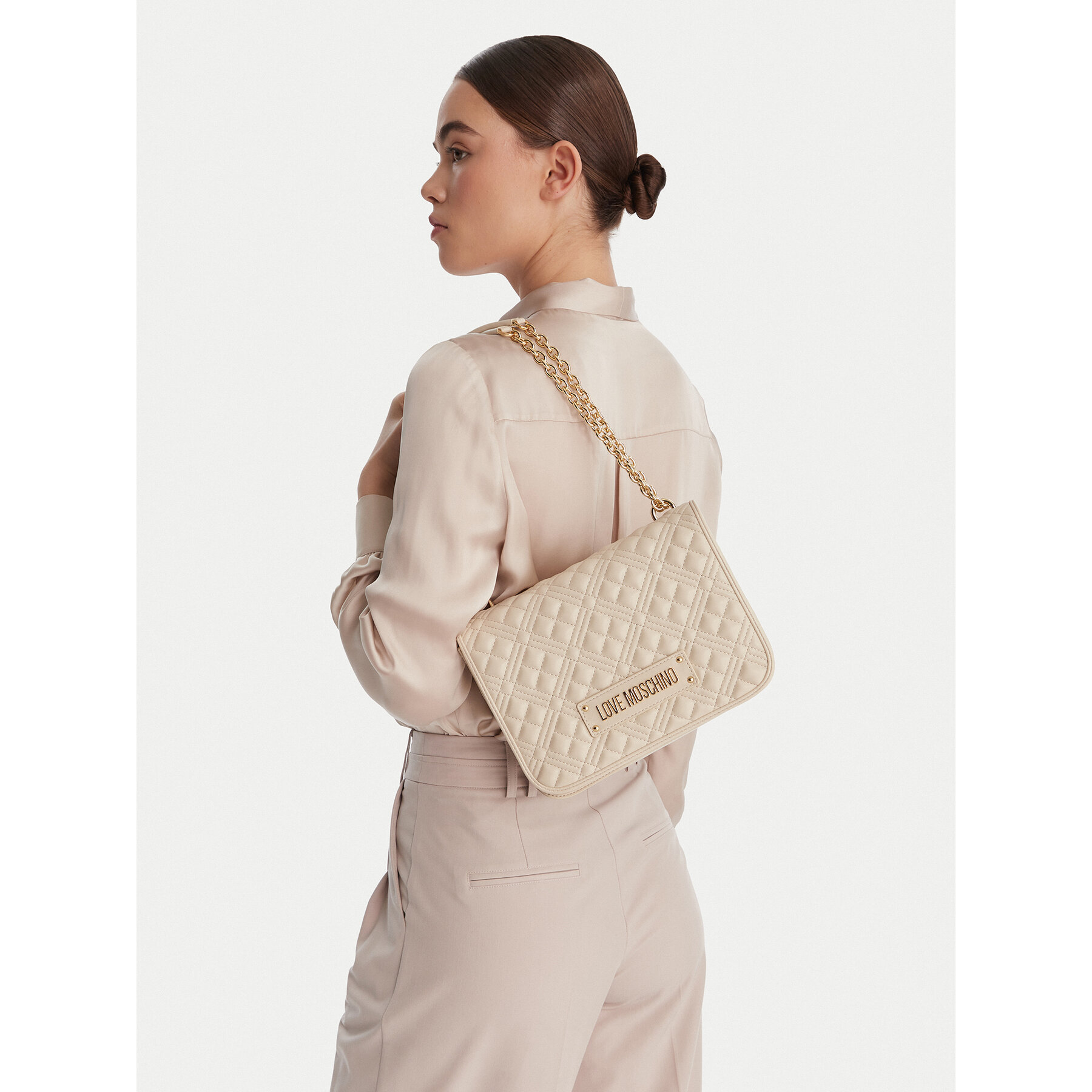 Geantă LOVE MOSCHINO JC4000PP1OLA0110 Écru