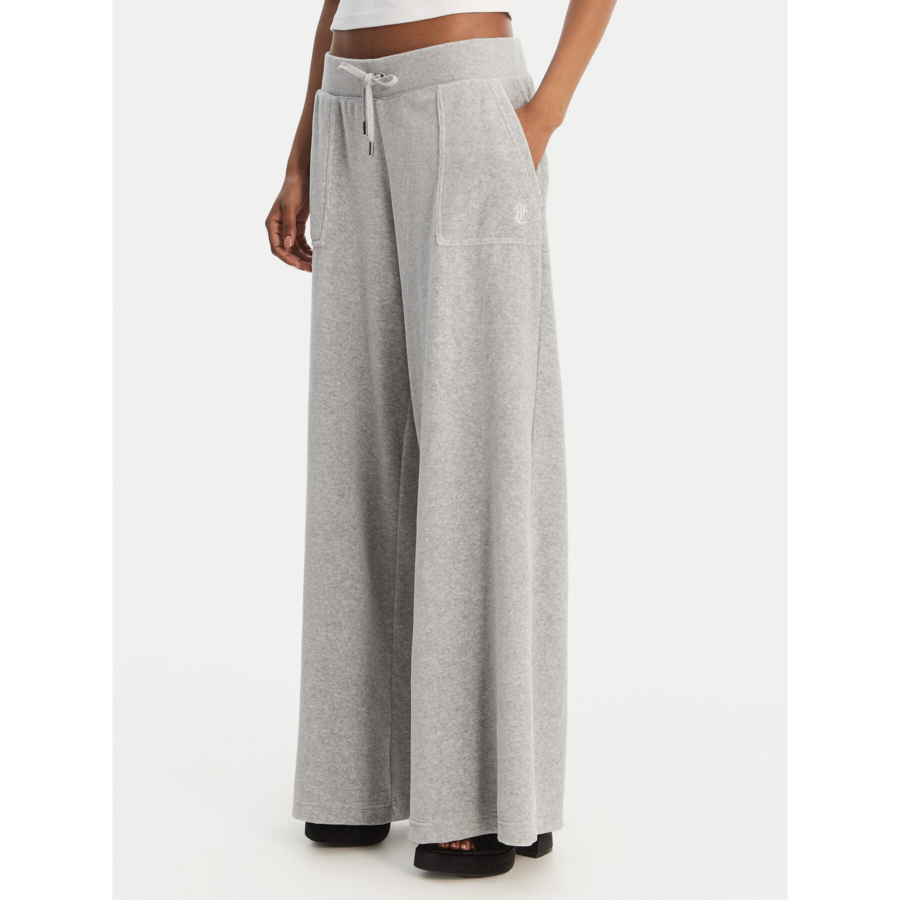 Juicy Couture Jogginghose Yuka JCBBJ225803 Grau Wide Leg