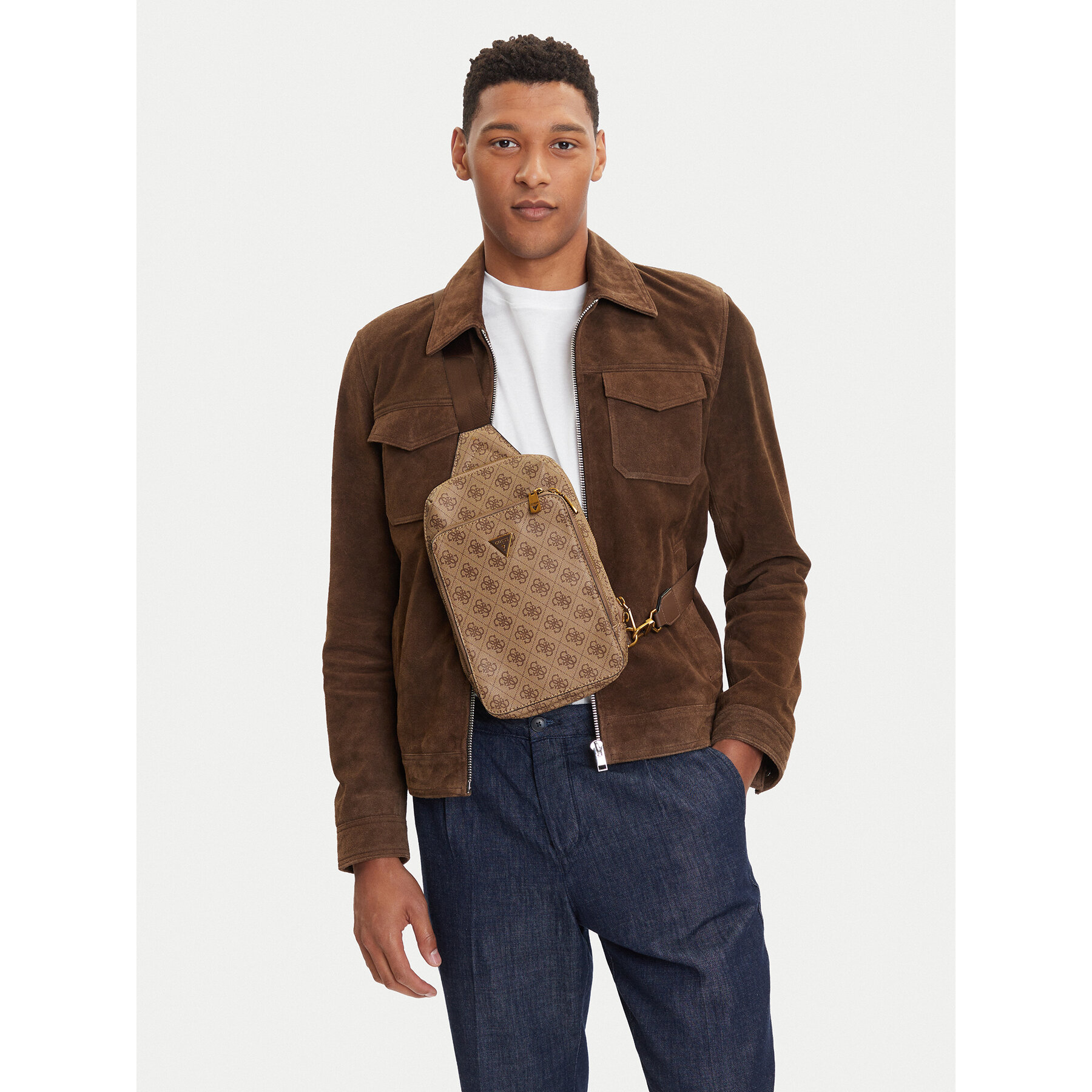 Мъжка чантичка Guess HMMILO P5226 Кафяв