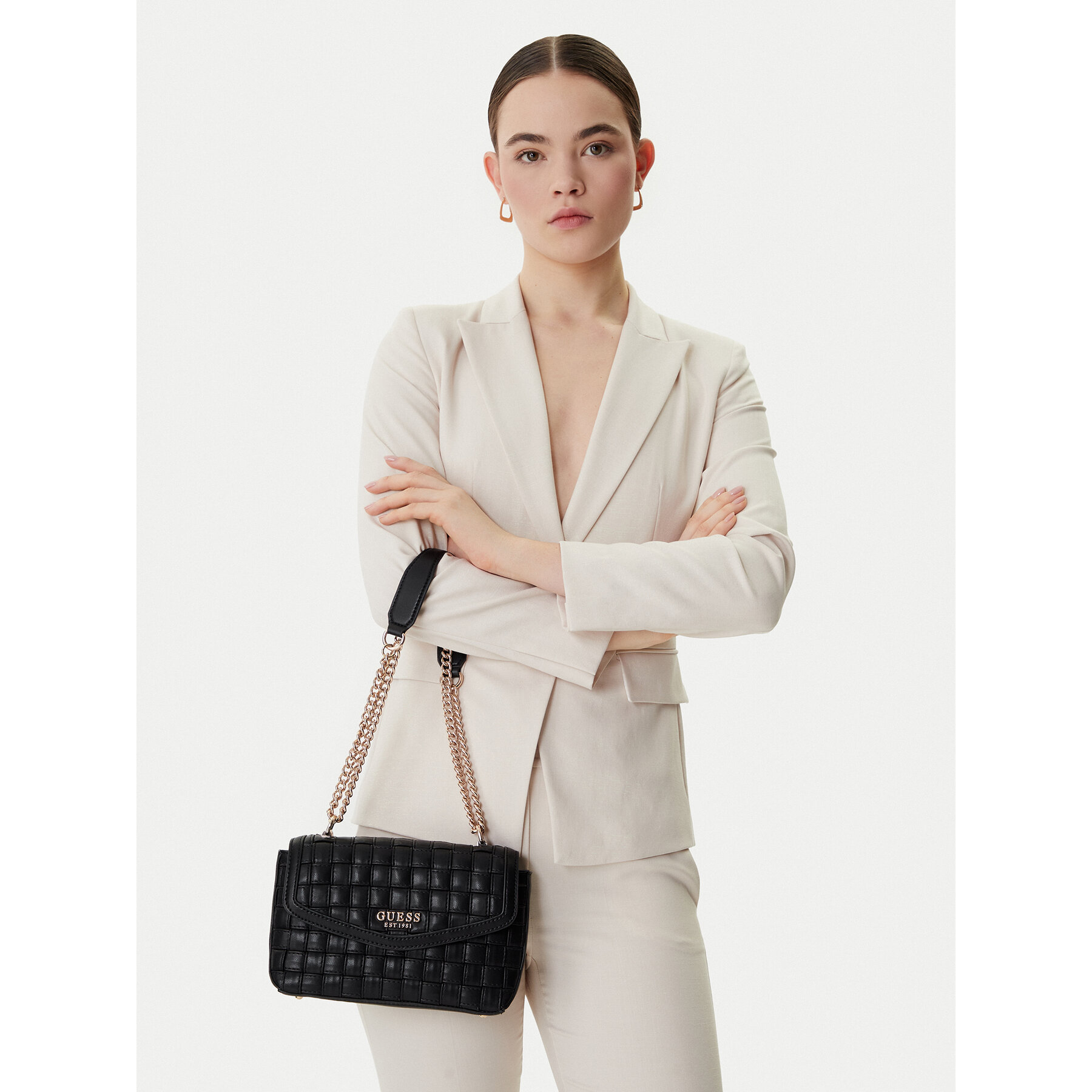 Geantă Guess Sandy HWWG84 18210 Negru