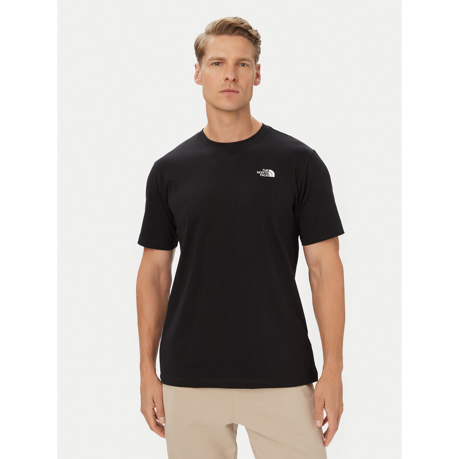 The North Face T-shirt Evolution Simple Dome NF0A8CZ2 Crna Regular Fit