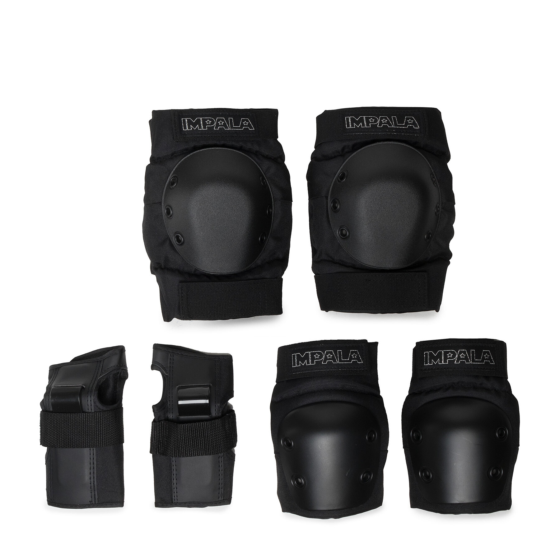 Set de protección para patinar Impala Imprpads Negro