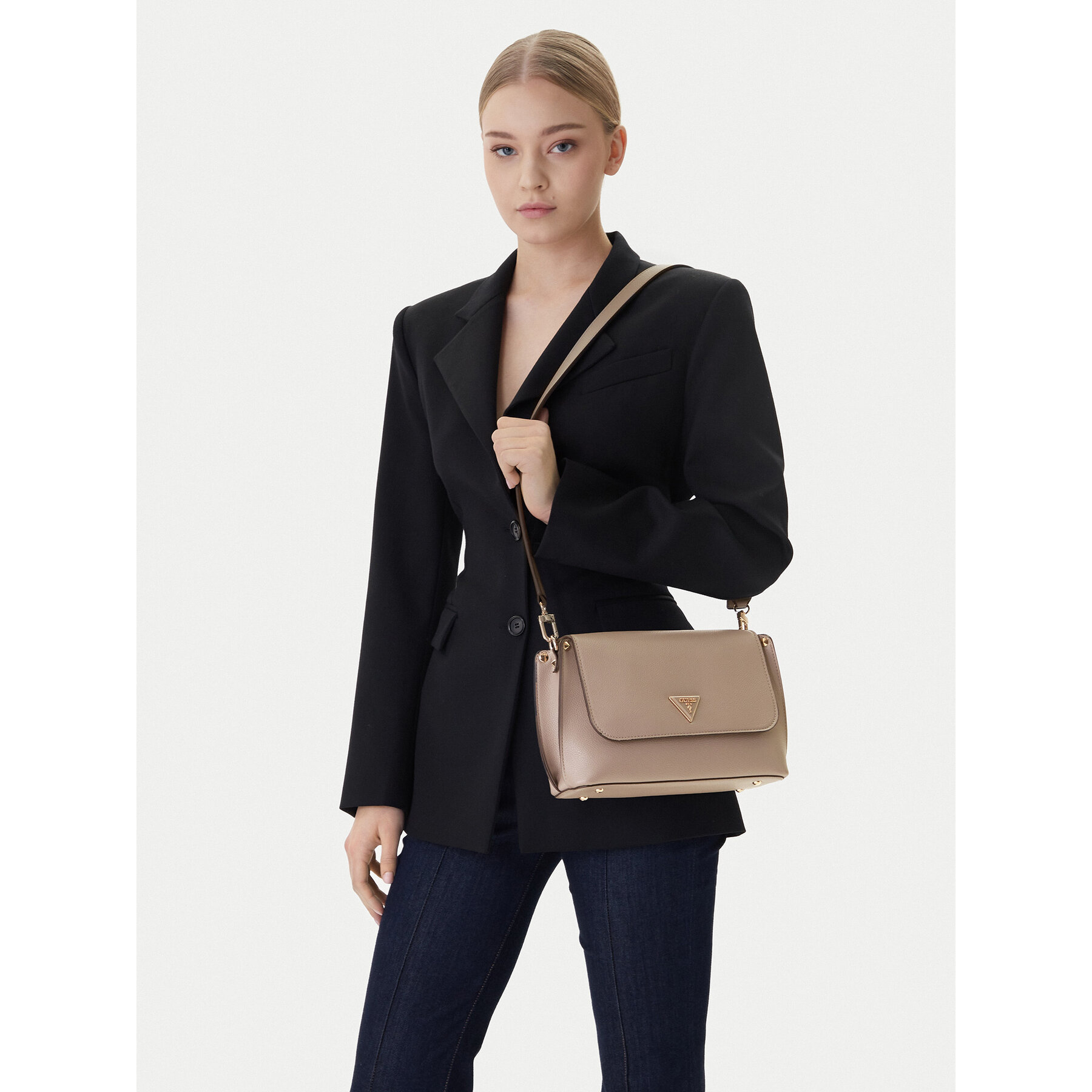 Τσάντα Guess Meridian II HWBG69 74200 Μπεζ