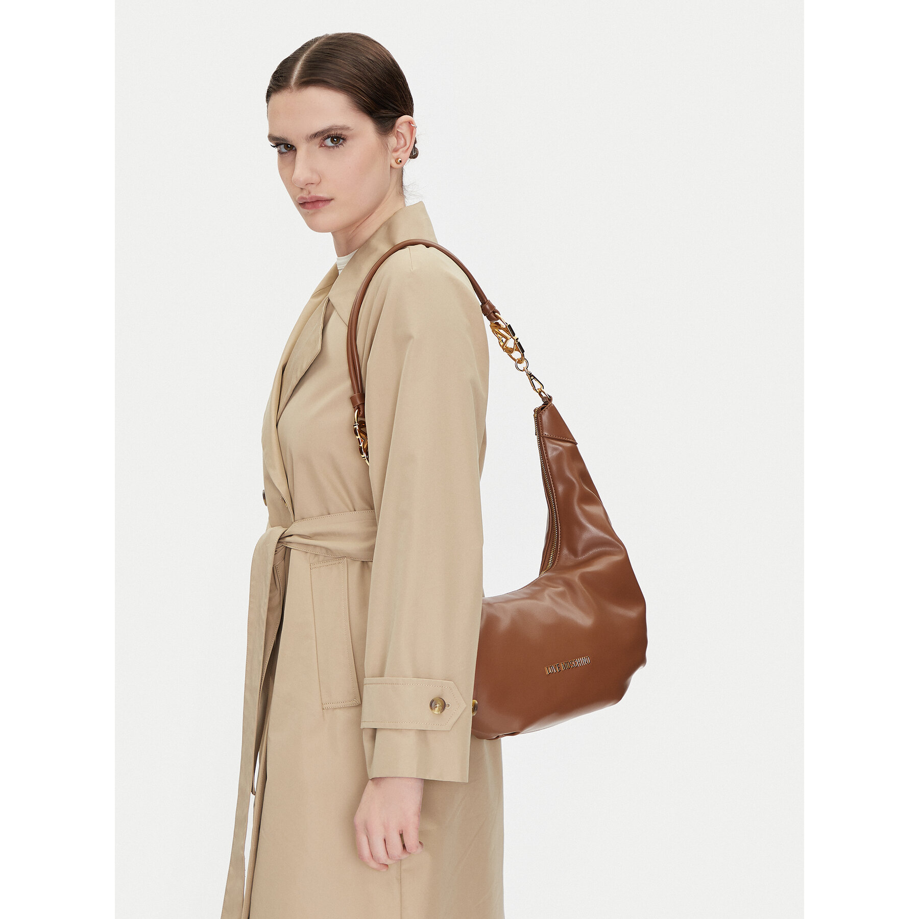 Geantă LOVE MOSCHINO JC4053PP1MLF0201 Maro