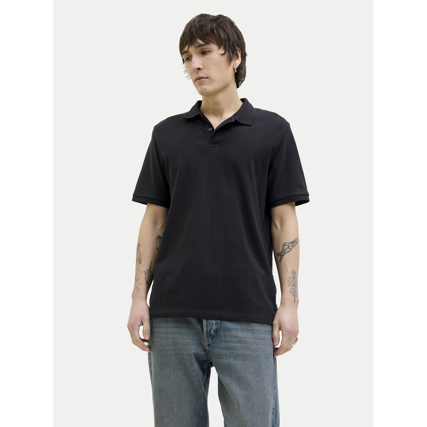 Jack & Jones Polo Kane 12270150 Μαύρο Regular Fit