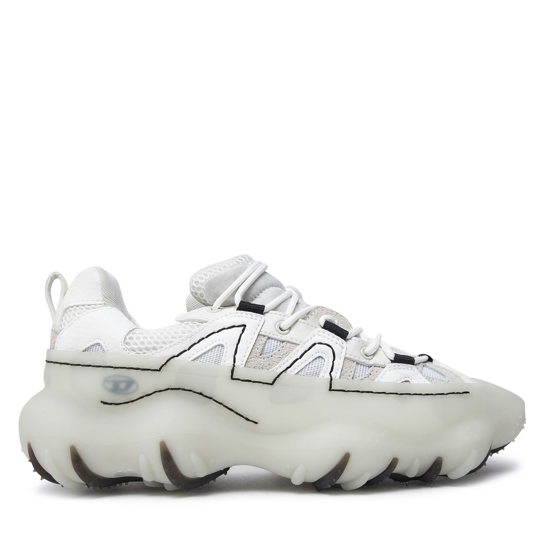 Męskie Sneakersy Diesel, Rozmiar 41 Biały S-Prototype P1 Y03135P5604