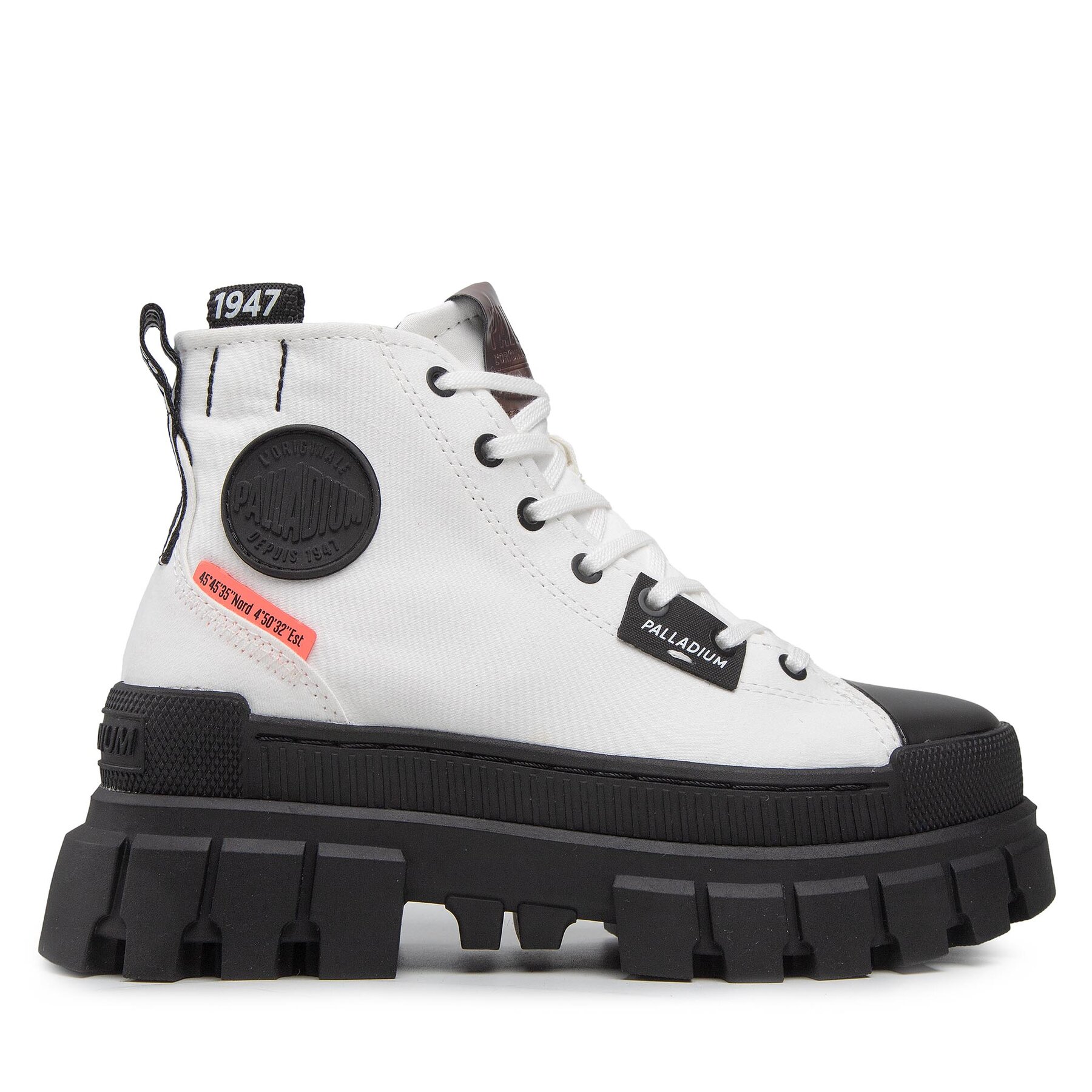 Scarponcini Palladium Revolt Hi Tx 97242-116-M Bianco