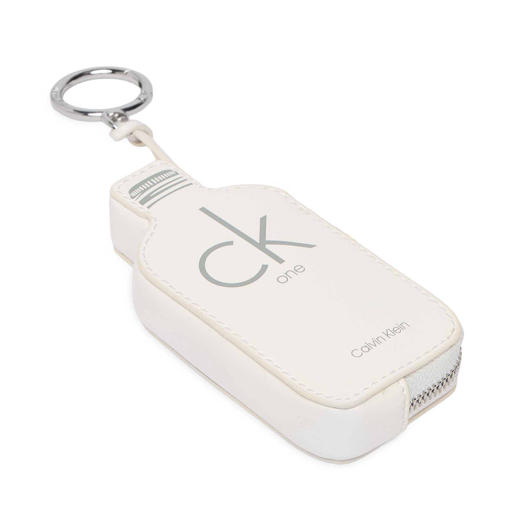 Prívesok Calvin Klein Ck One Bottle Zip Small Pouch LV04F1246G Biela