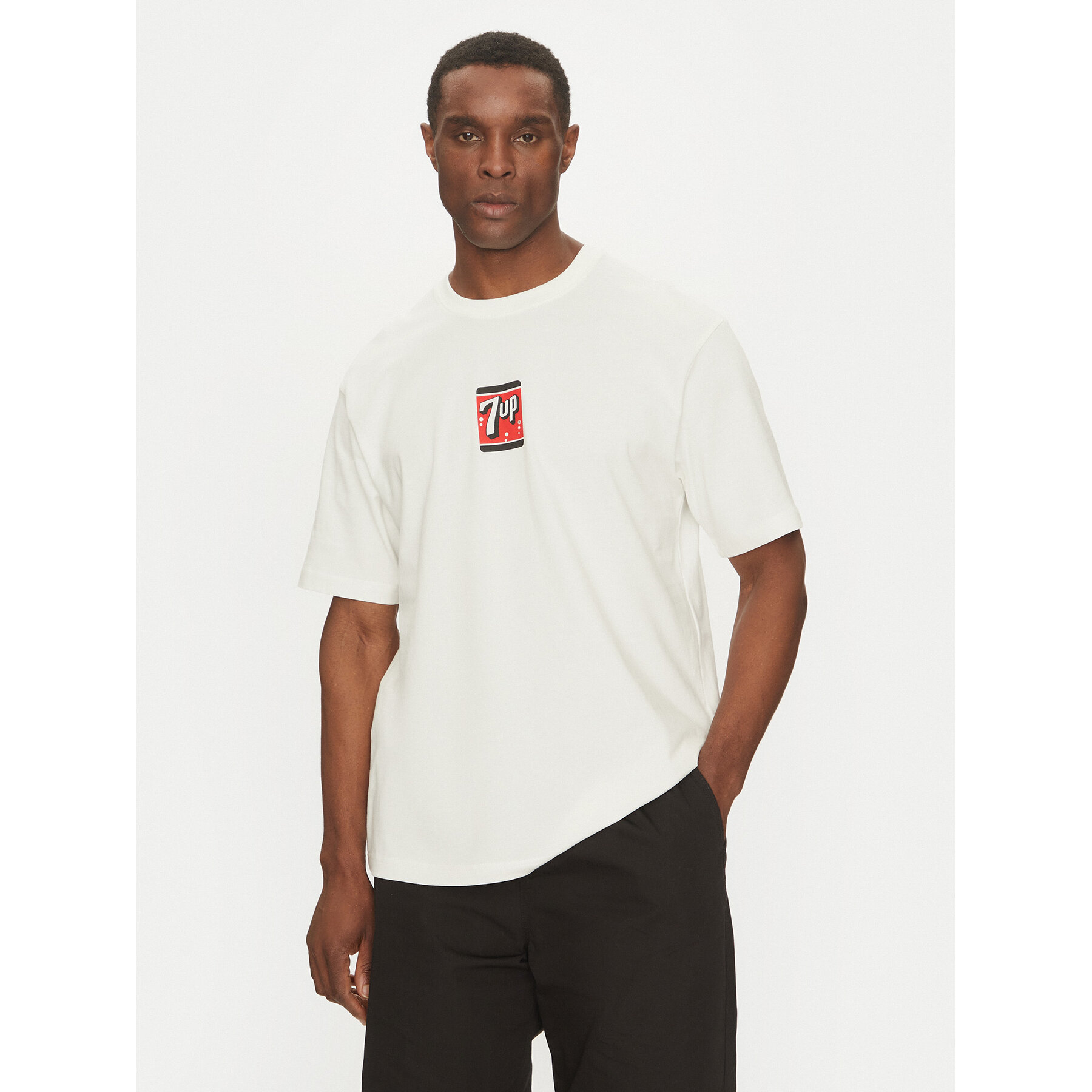 Only & Sons Póló 7Up 22033847 Fehér Relaxed Fit