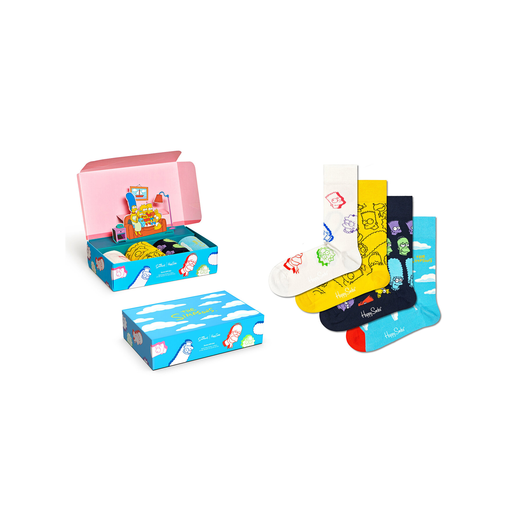 

Набір з 4 пар високих шкарпеток unisex Happy Socks XSIM09-0200 Кольоровий